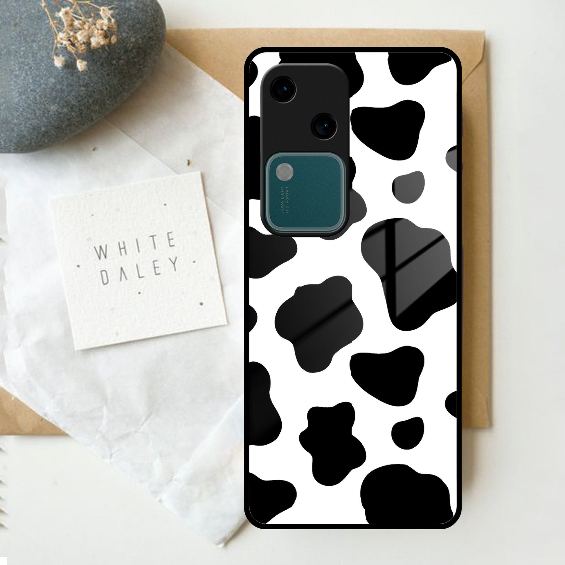 Cow Print Glass Phone Case And Cover For Vivo ShopOnCliQ