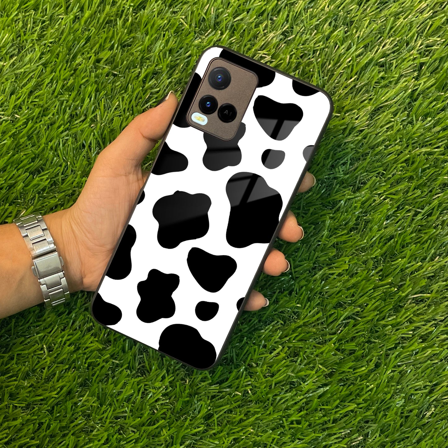 Cow Print Glass Phone Case And Cover For Vivo ShopOnCliQ