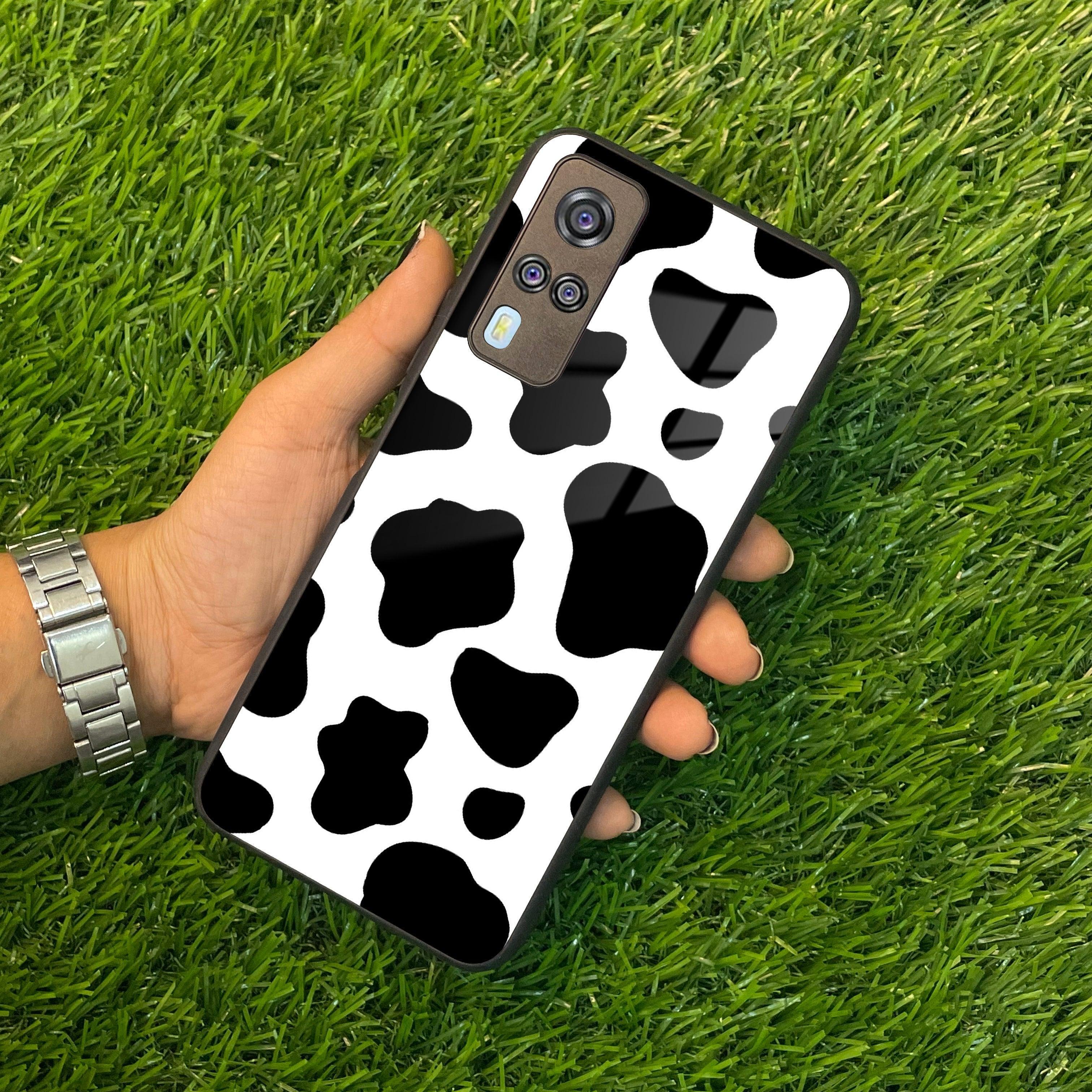 Cow Print Glass Phone Case And Cover For Vivo - ShopOnCliQ