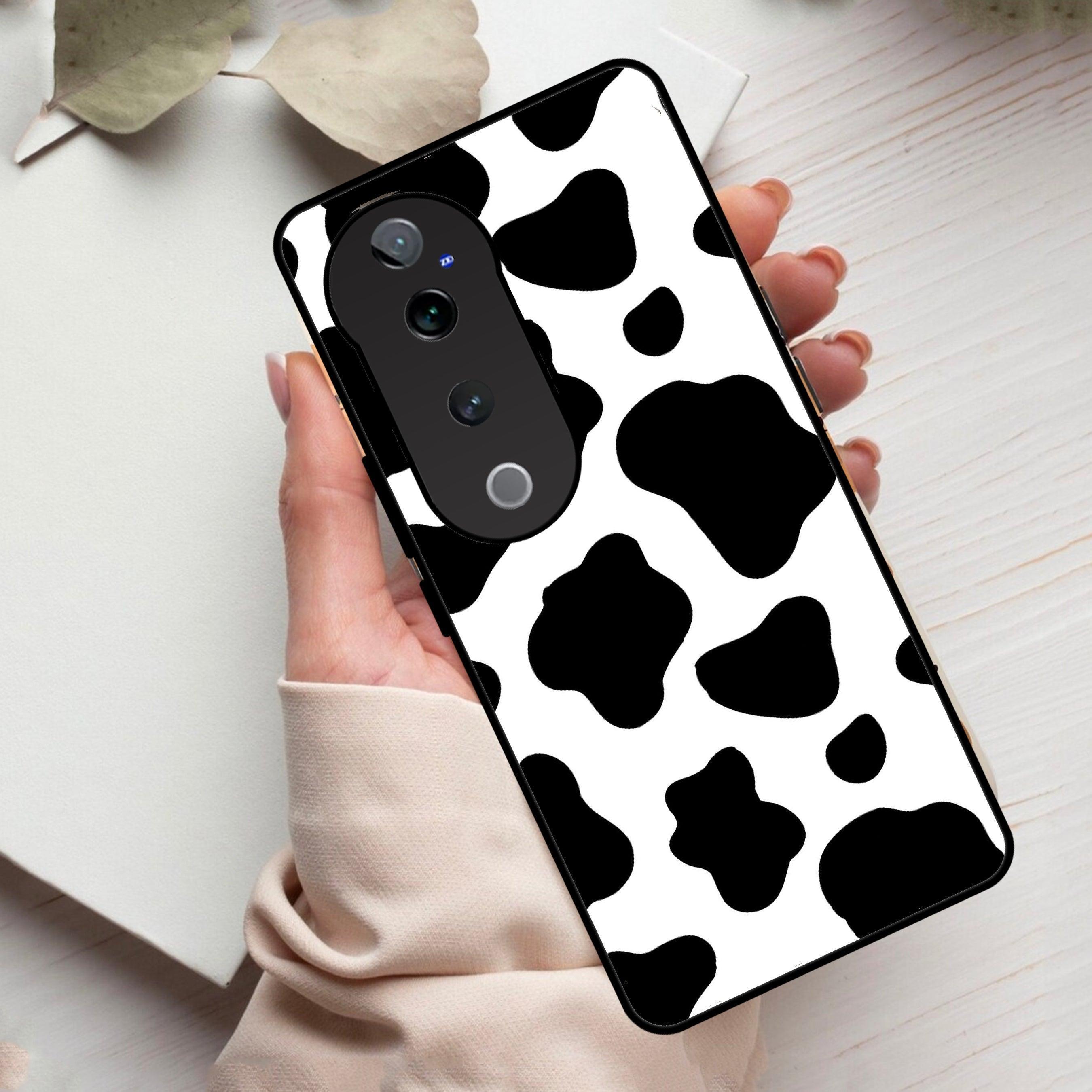 Cow Print Glass Phone Case And Cover For Vivo - ShopOnCliQ