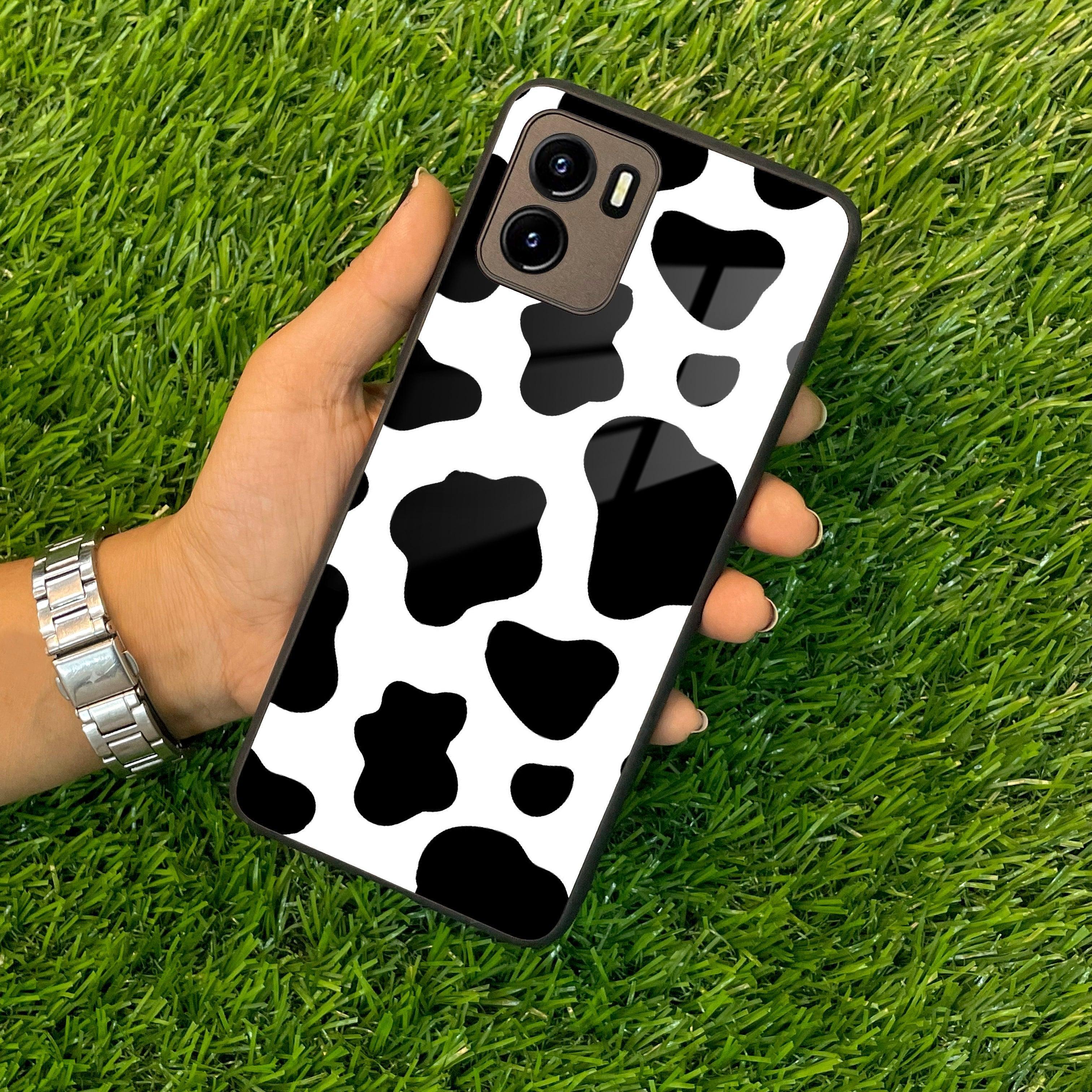 Cow Print Glass Phone Case And Cover For Vivo - ShopOnCliQ
