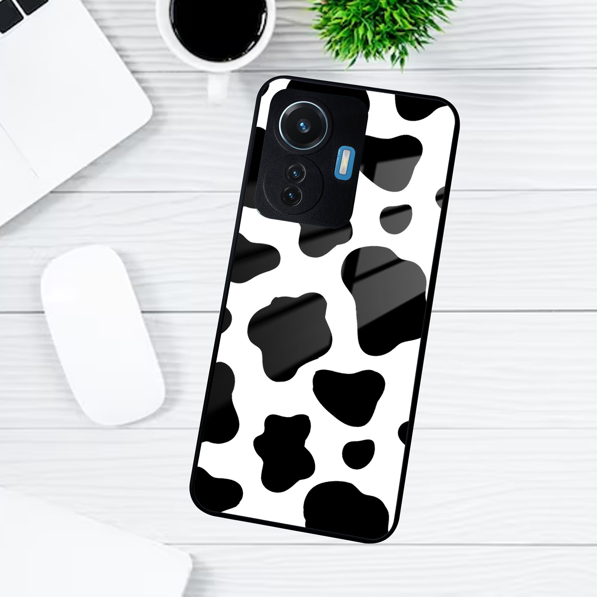 Cow Print Glass Phone Case And Cover For Vivo ShopOnCliQ