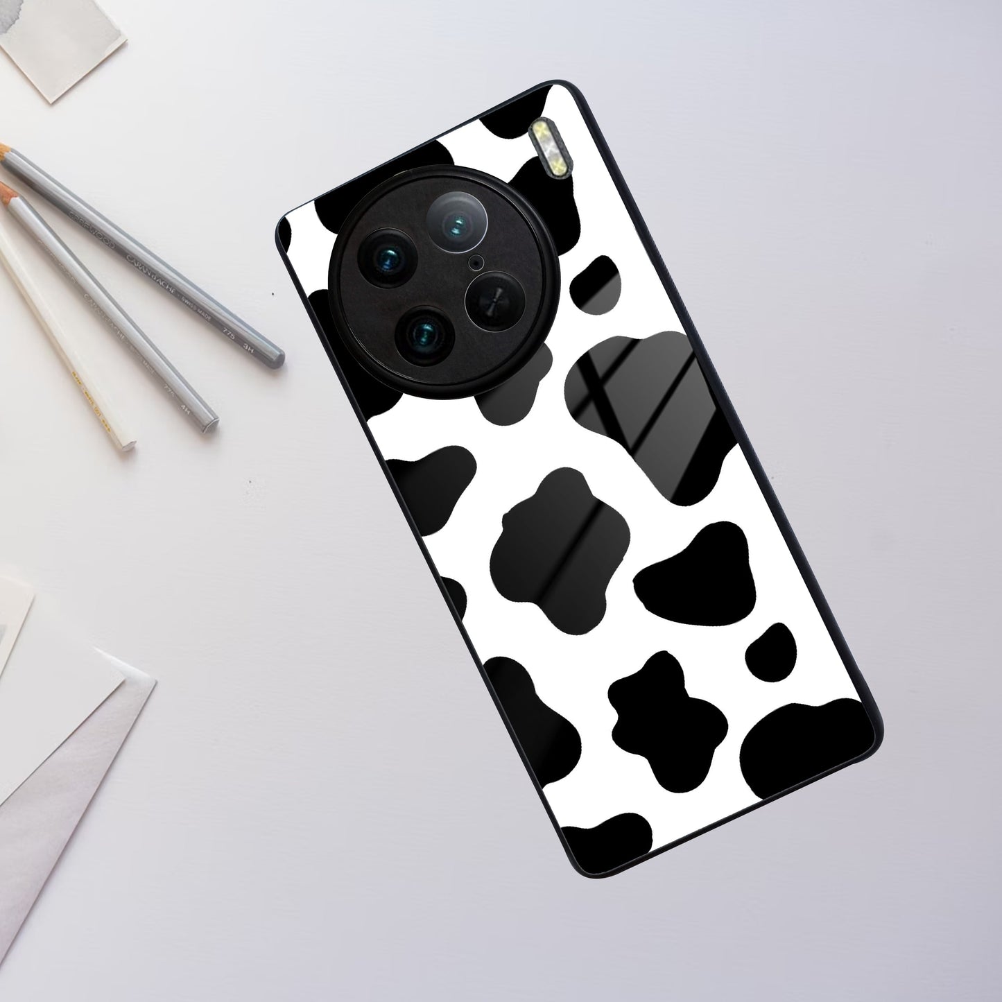 Cow Print Glass Phone Case And Cover For Vivo ShopOnCliQ