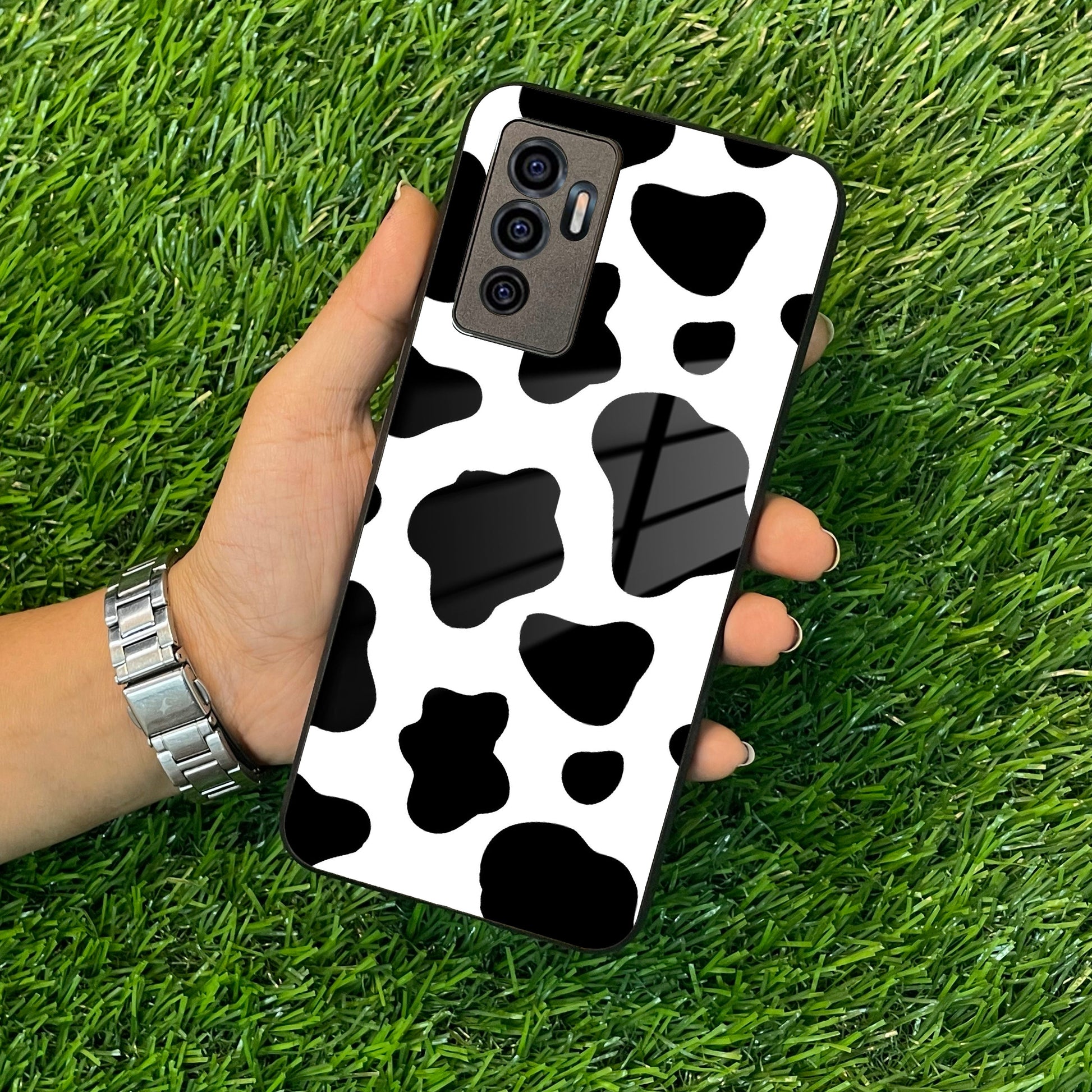 Cow Print Glass Phone Case And Cover For Vivo ShopOnCliQ