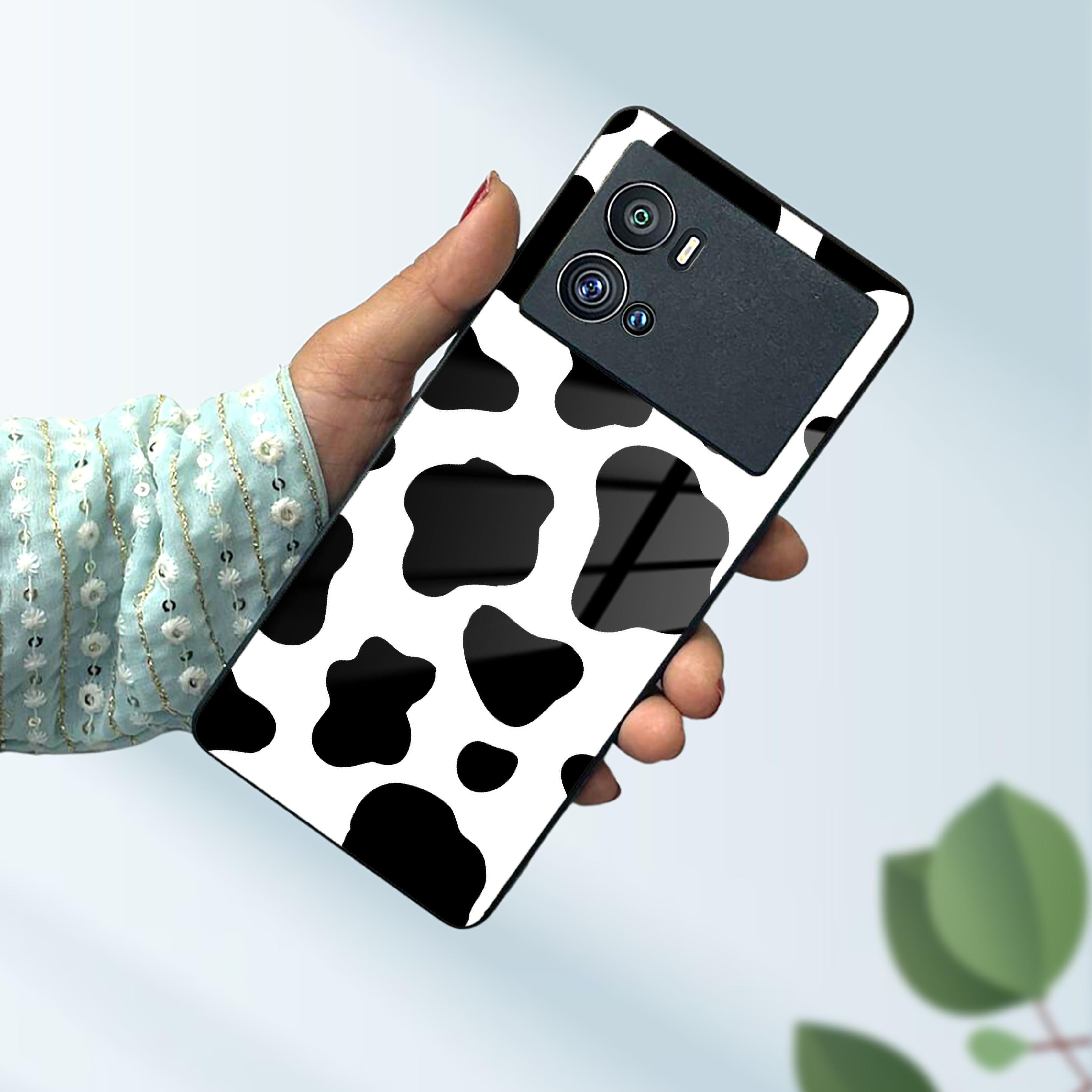 Cow Print Glass Phone Case And Cover For Vivo - ShopOnCliQ