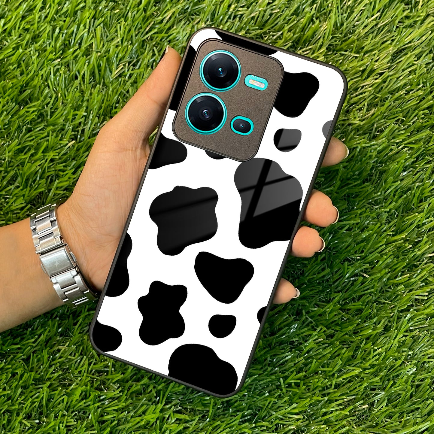 Cow Print Glass Phone Case And Cover For Vivo ShopOnCliQ