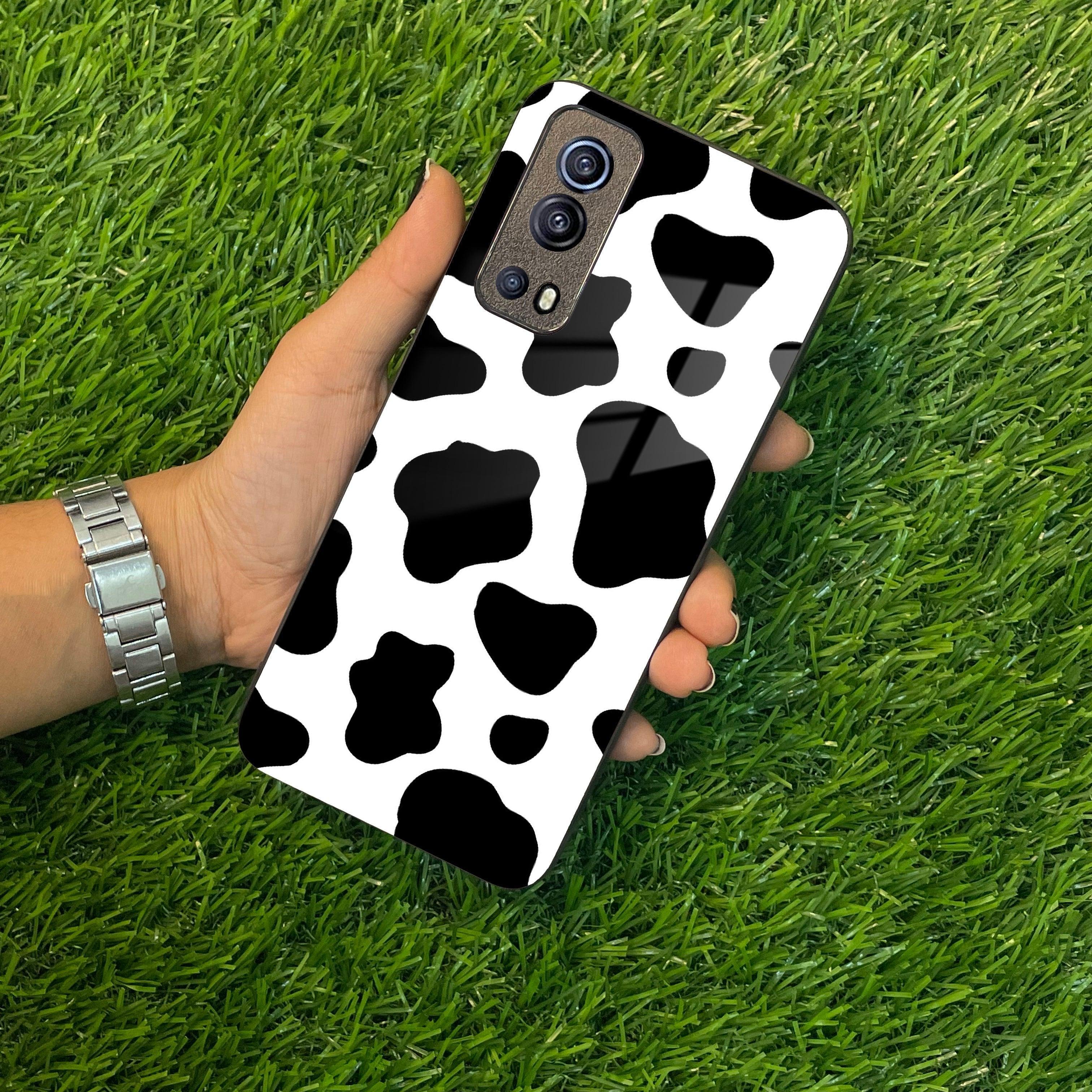 Cow Print Glass Phone Case And Cover For Vivo - ShopOnCliQ