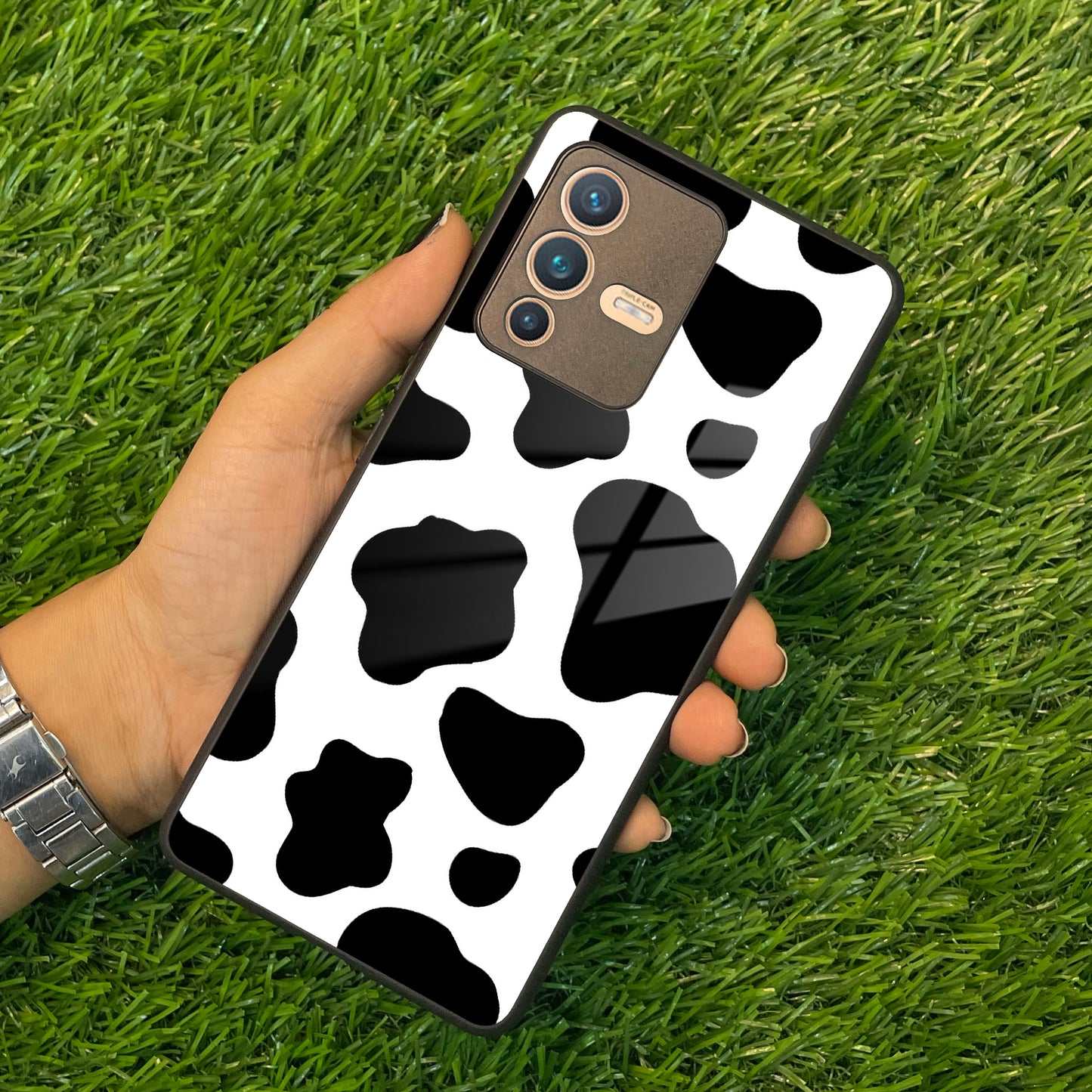 Cow Print Glass Phone Case And Cover For Vivo ShopOnCliQ