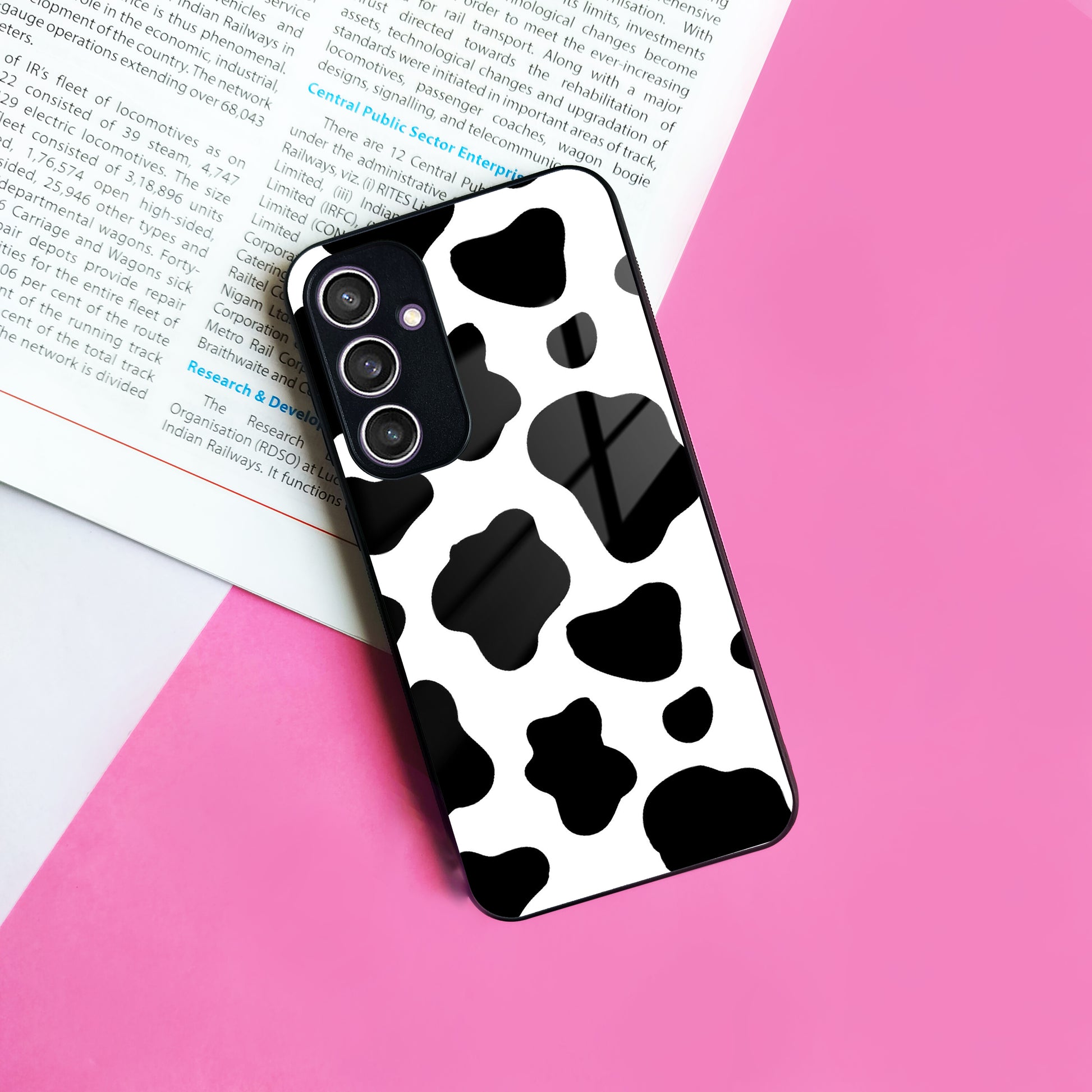 Cow Print Glass Phone Case And Cover For samsung ShopOnCliQ