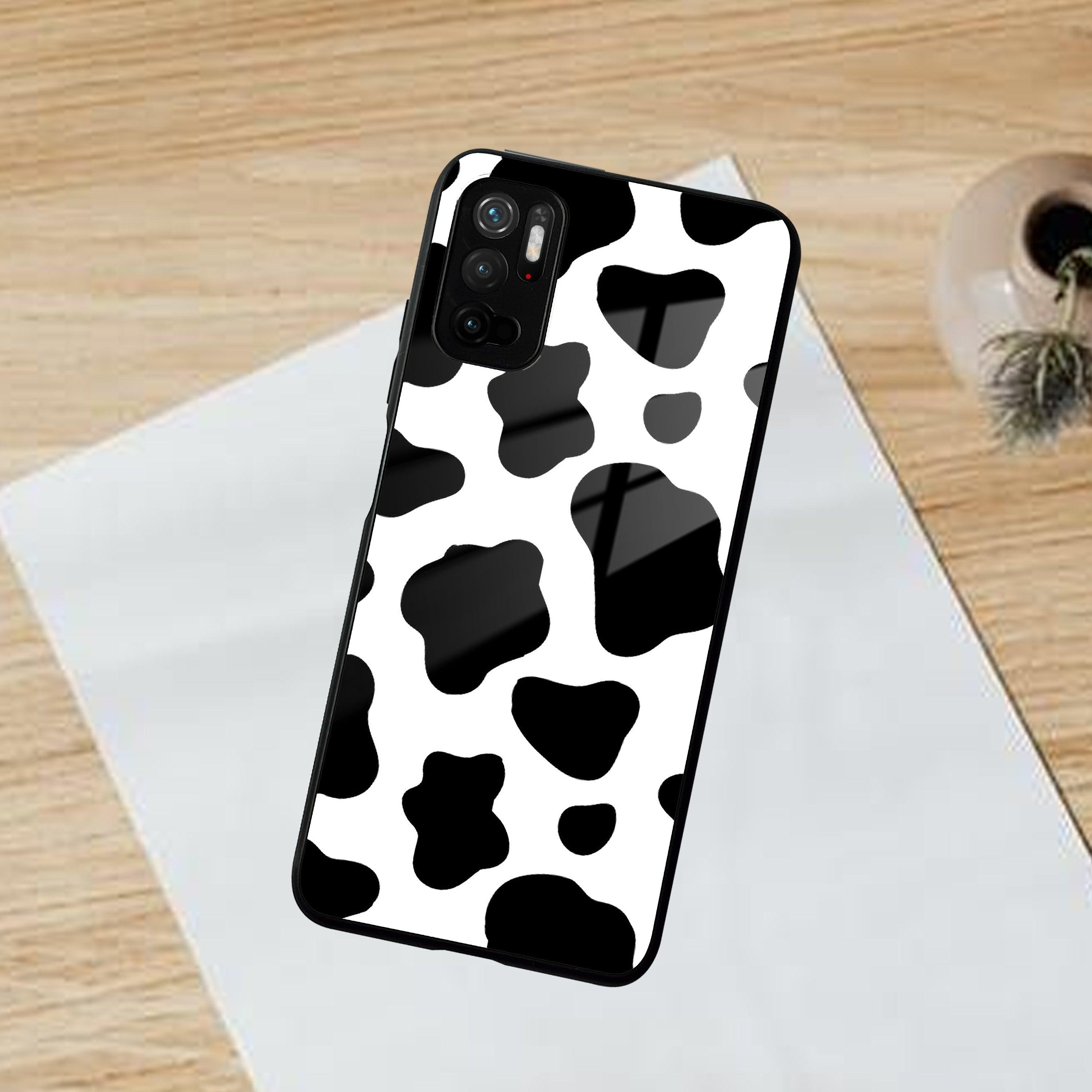 Cow Print Glass Phone Case And Cover for Poco - ShopOnCliQ