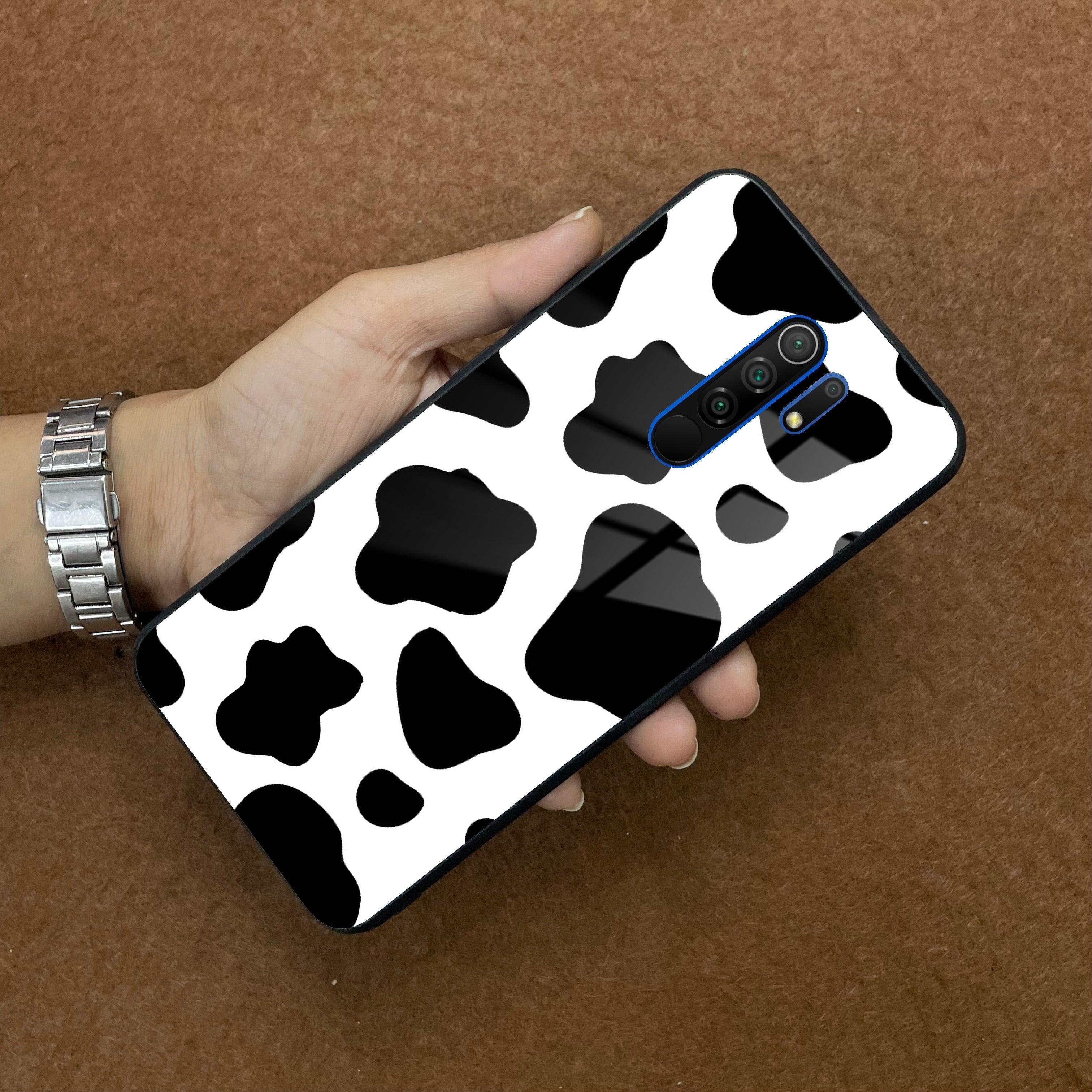 Cow Print Glass Phone Case And Cover for Poco - ShopOnCliQ