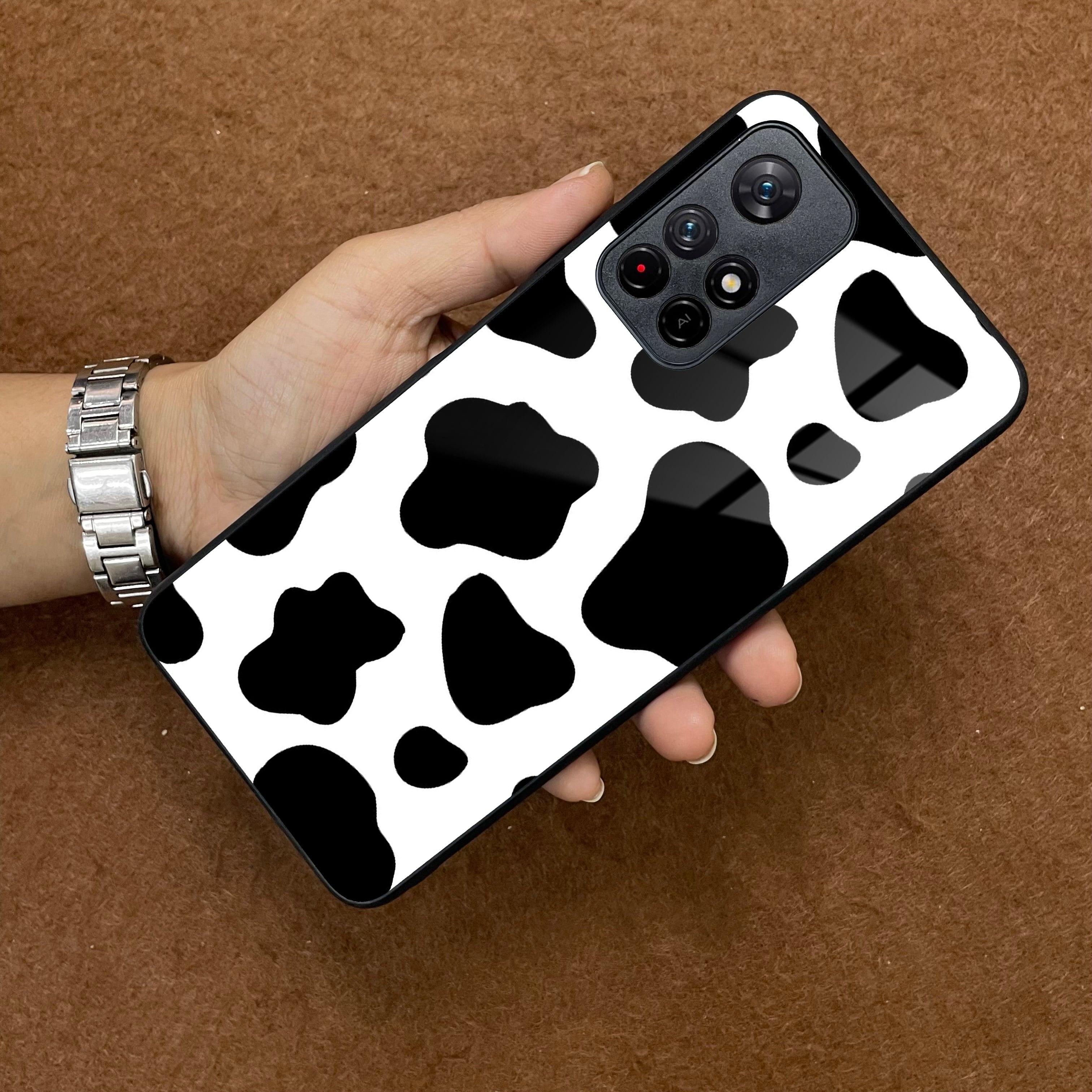 Cow Print Glass Phone Case And Cover for Poco - ShopOnCliQ