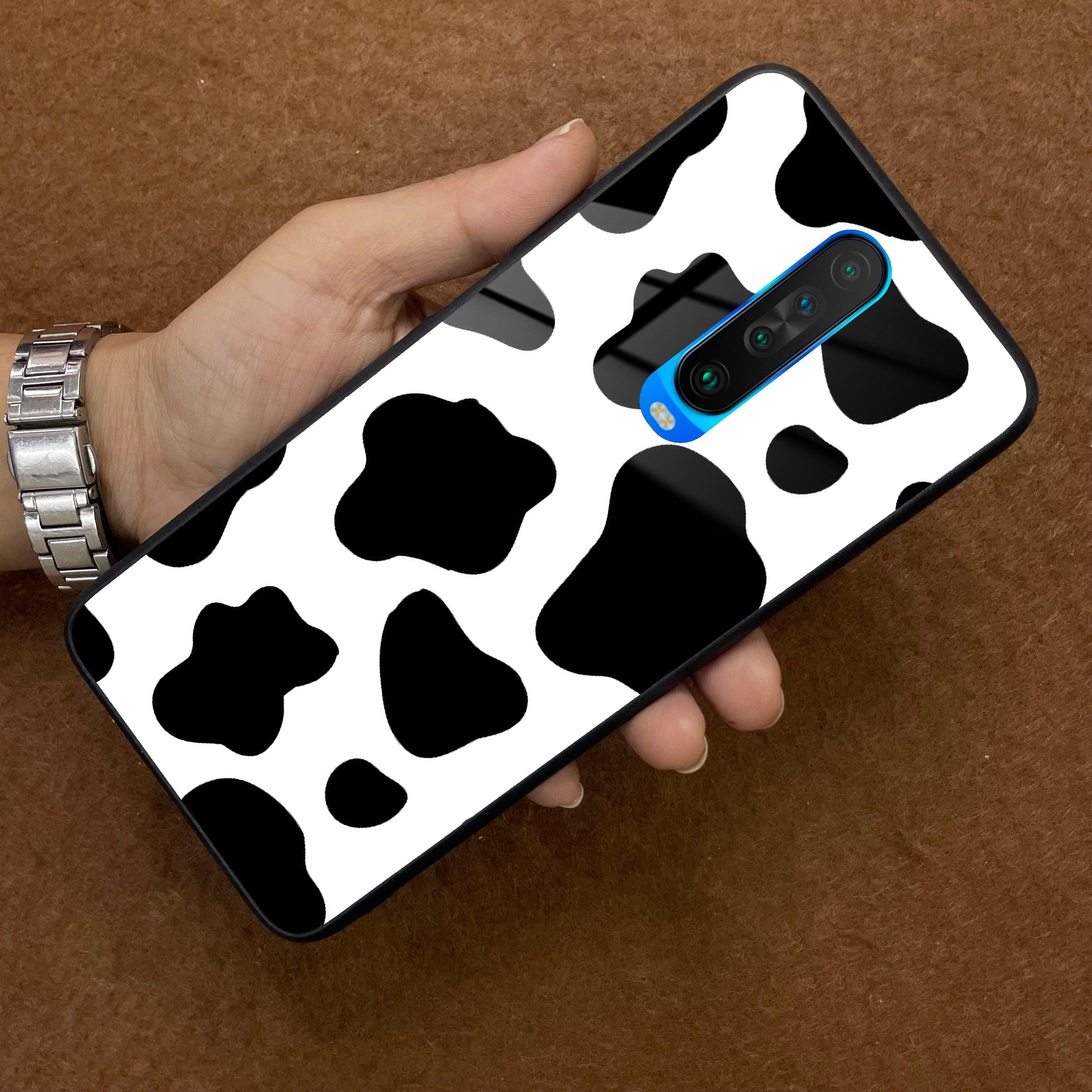Cow Print Glass Phone Case And Cover for Poco - ShopOnCliQ