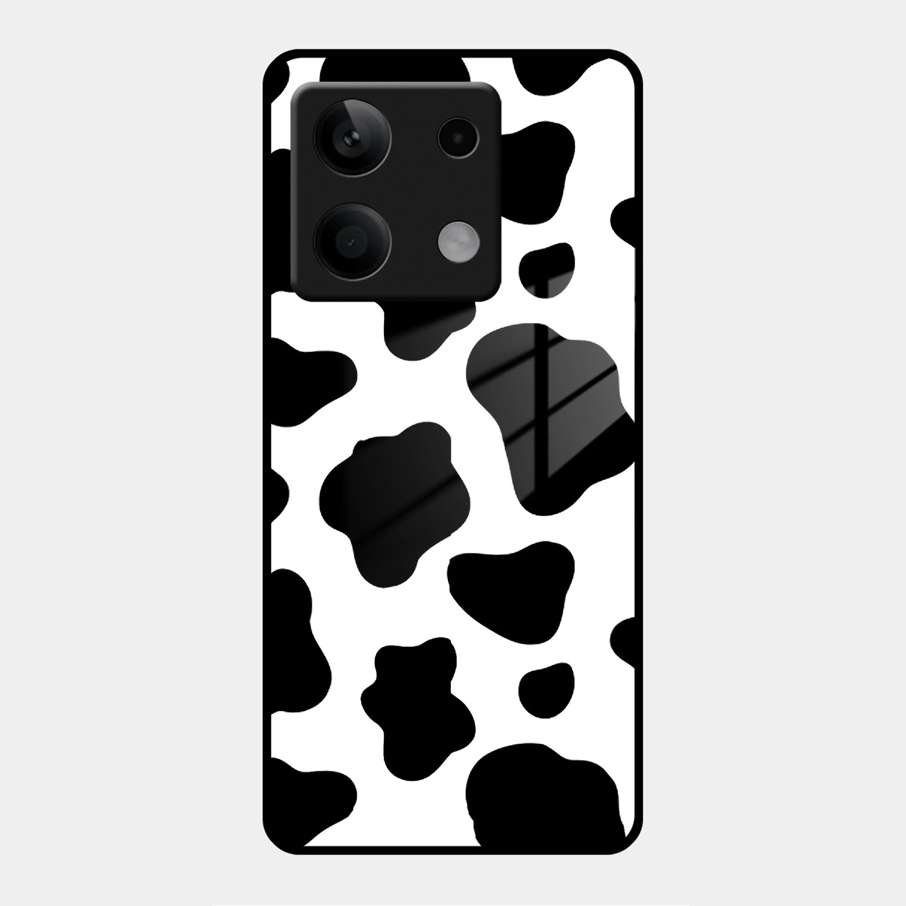 Cow Print Glass Phone Case And Cover for Poco - ShopOnCliQ