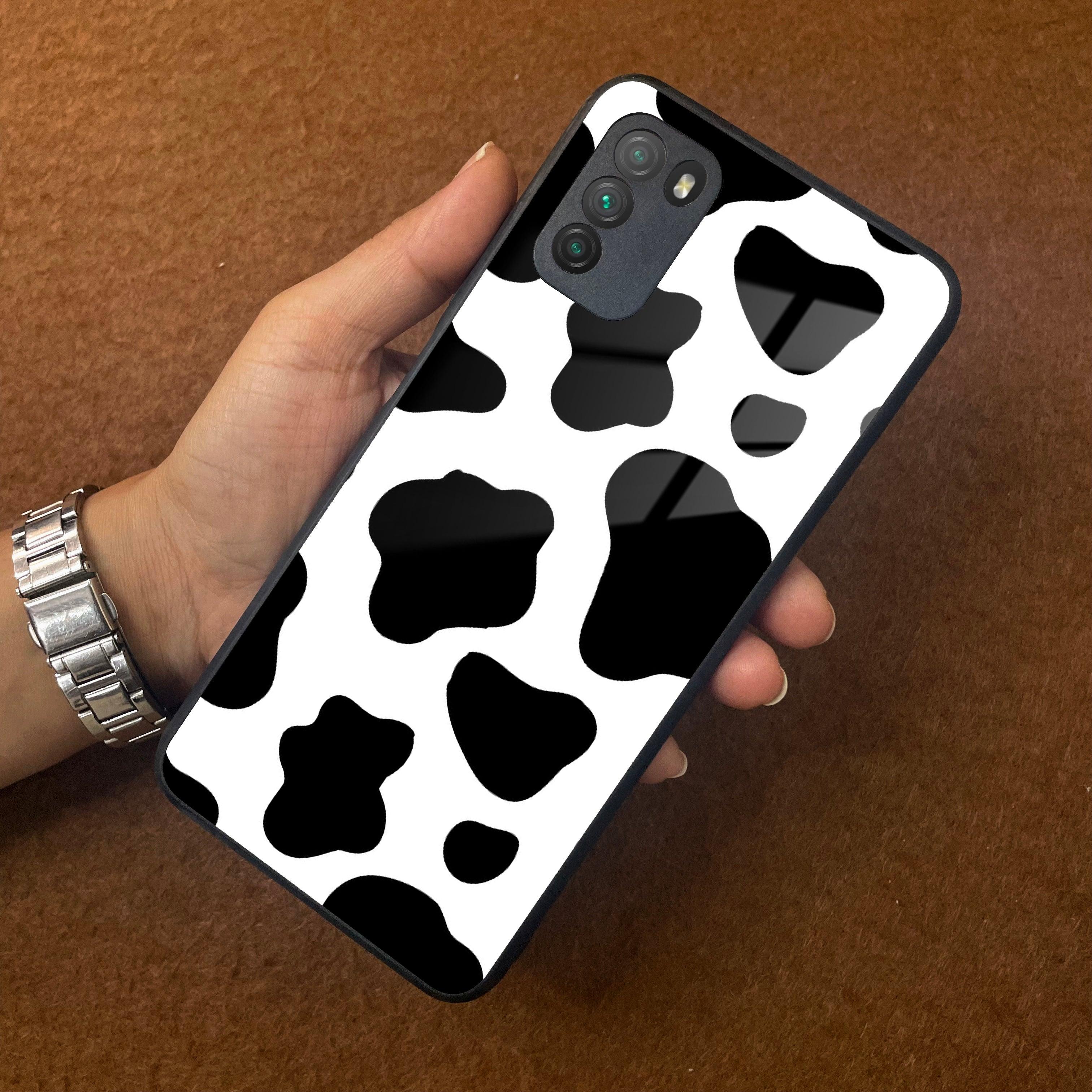Cow Print Glass Phone Case And Cover for Poco - ShopOnCliQ