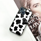 Cow Print Glass Phone Case Cover For iPhone - ShopOnCliQ