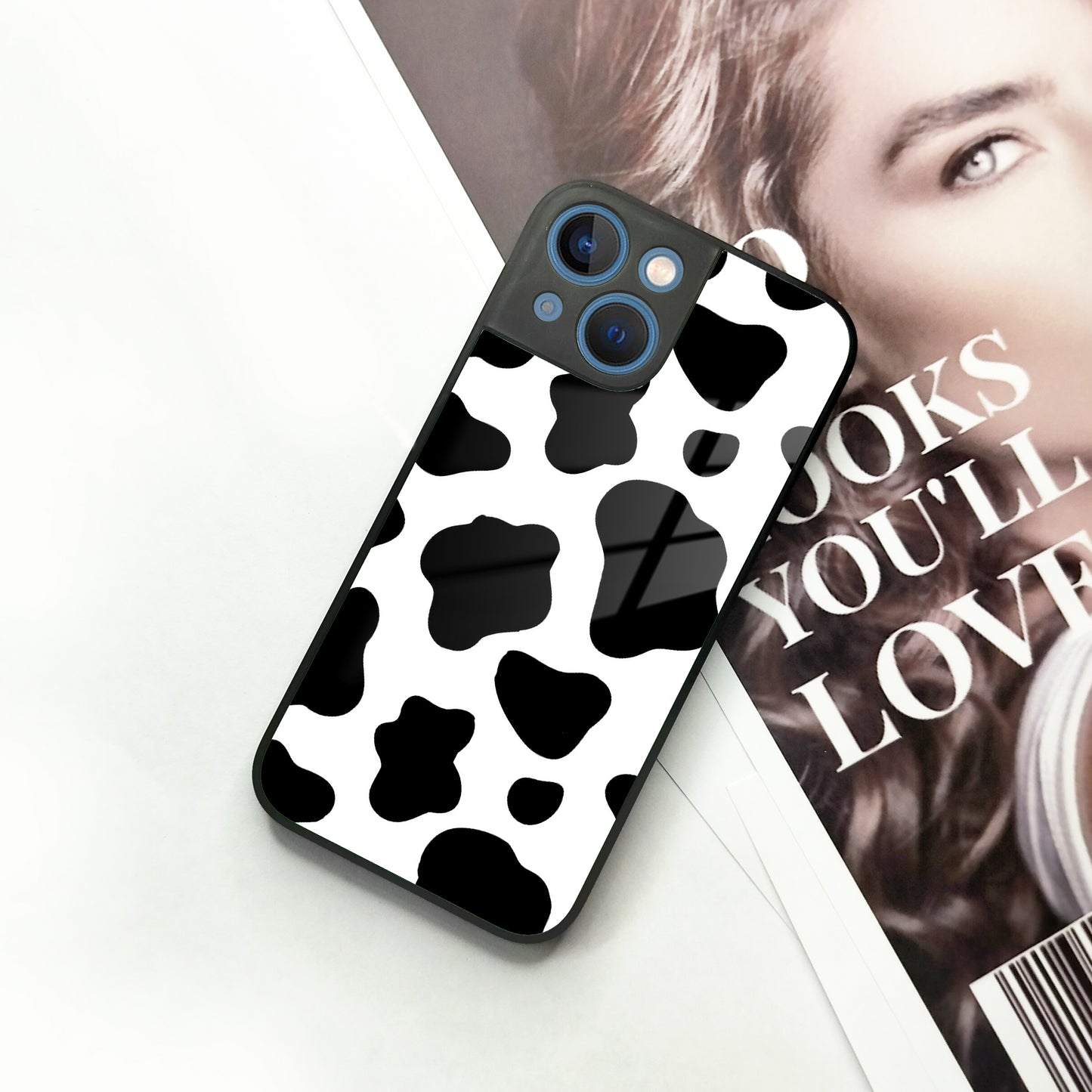 Cow Print Glass Phone Case Cover For iPhone ShopOnCliQ