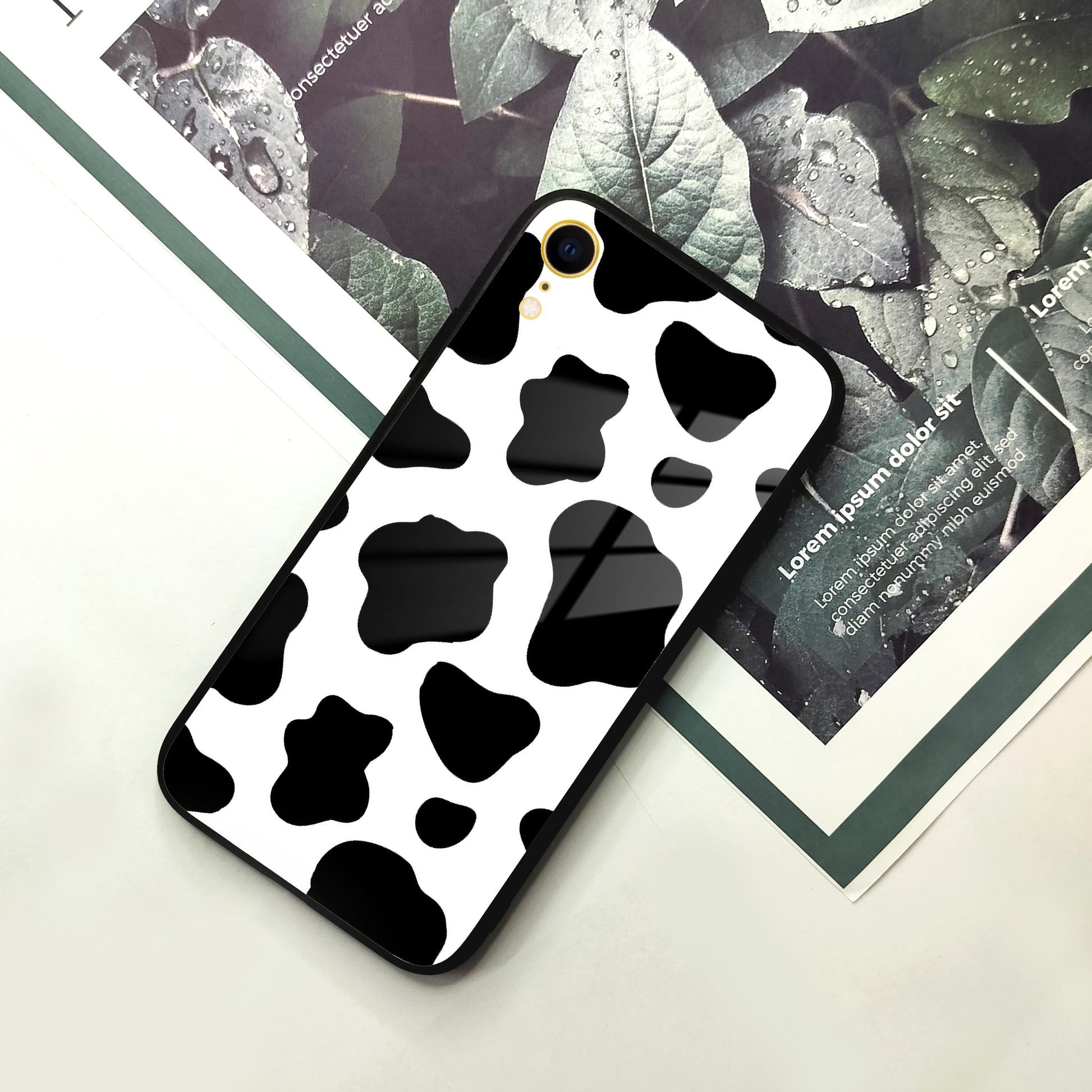 Cow Print Glass Phone Case Cover For iPhone ShopOnCliQ