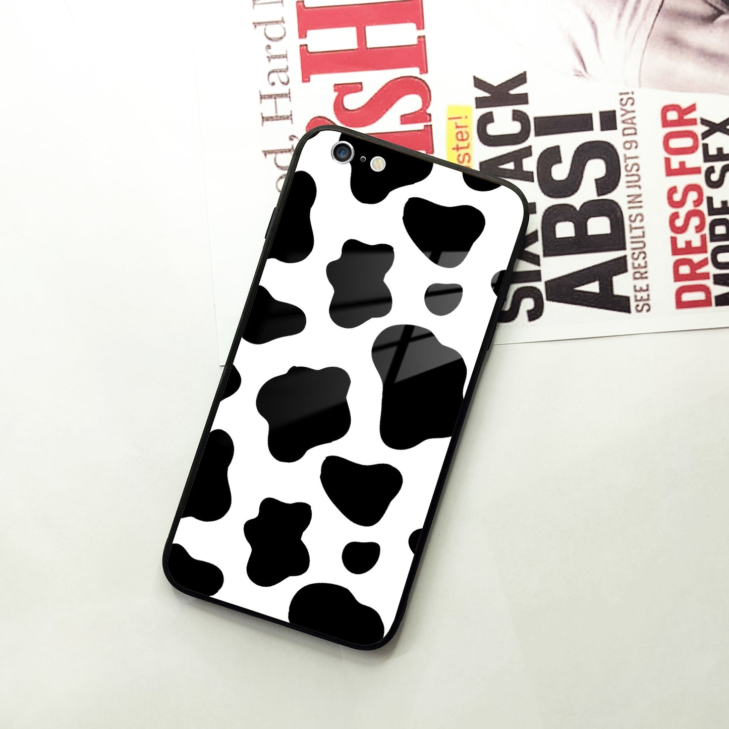 Cow Print Glass Phone Case Cover For iPhone ShopOnCliQ