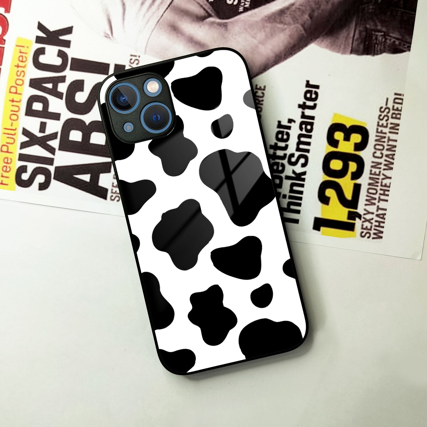 Cow Print Glass Phone Case Cover For iPhone ShopOnCliQ