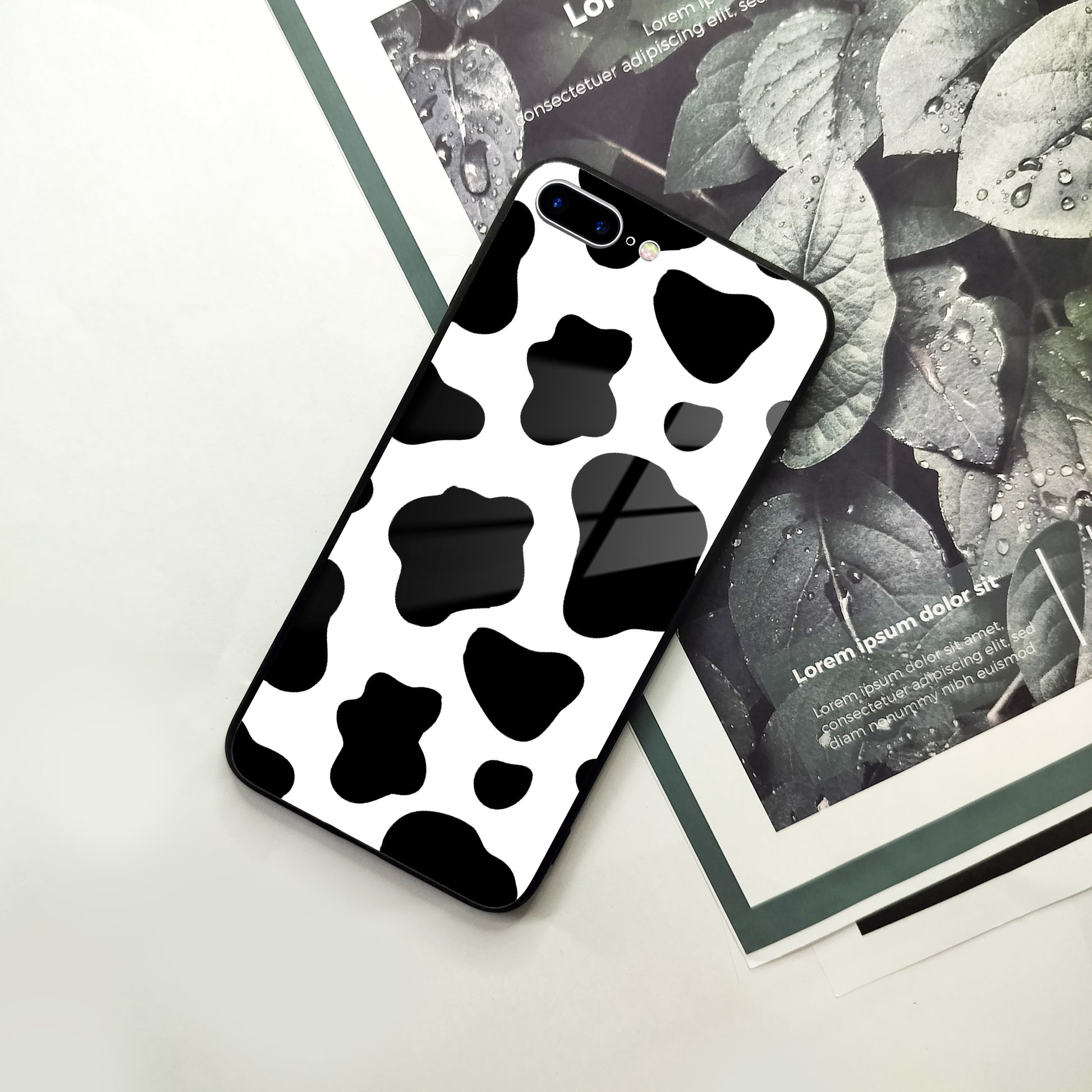 Cow Print Glass Phone Case Cover For iPhone ShopOnCliQ