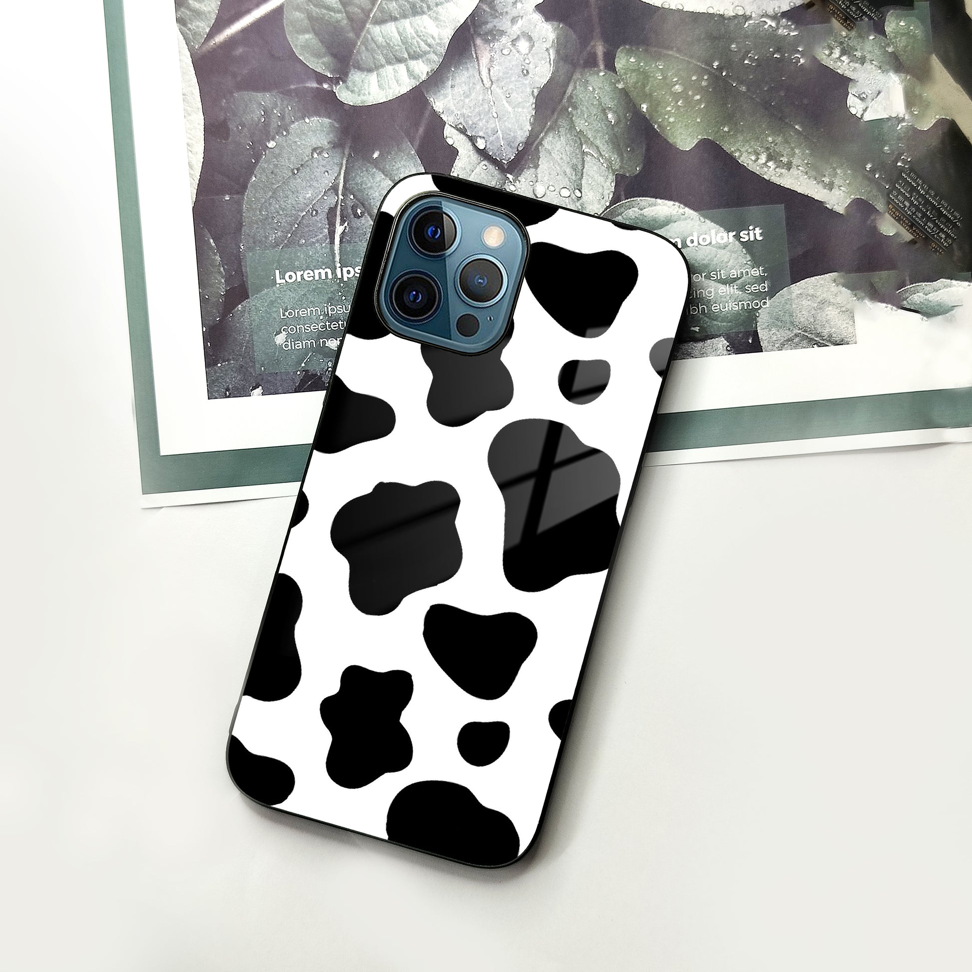 Cow Print Glass Phone Case Cover For iPhone ShopOnCliQ