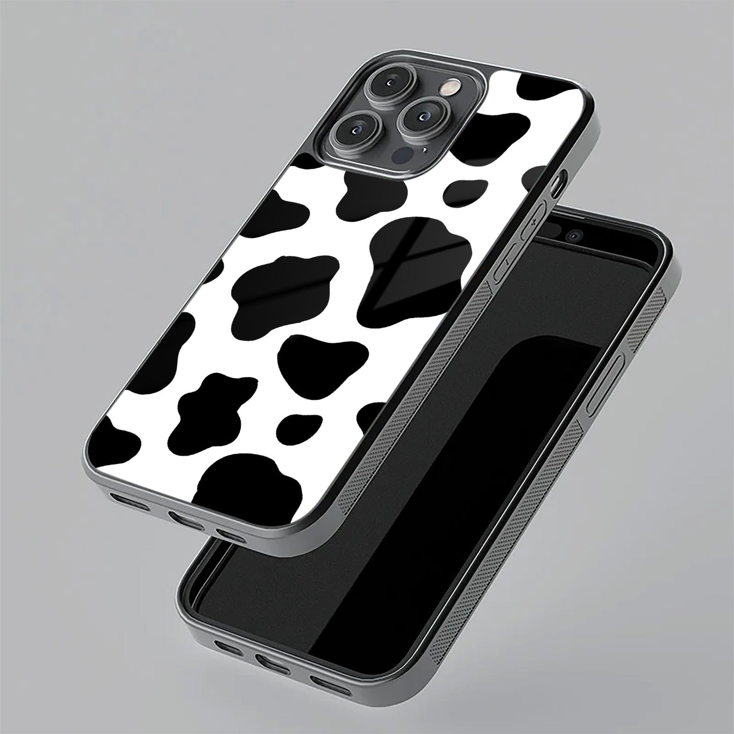 Cow Print Glass Phone Case And Cover For Realme/Narzo