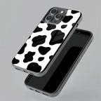 Cow Print Glass Phone Case And Cover For iQOO - ShopOnCliQ