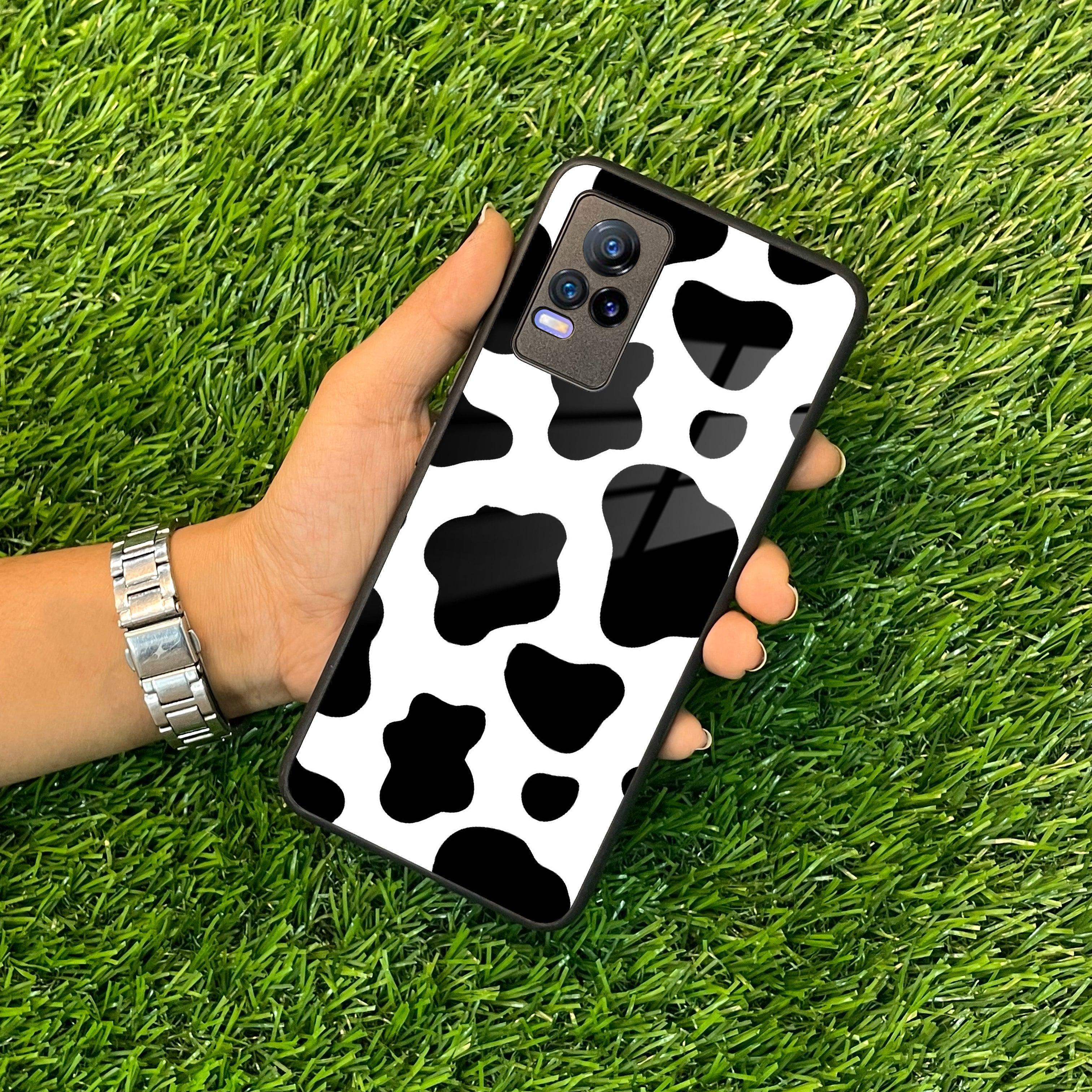 Cow Print Glass Phone Case And Cover For Vivo - ShopOnCliQ