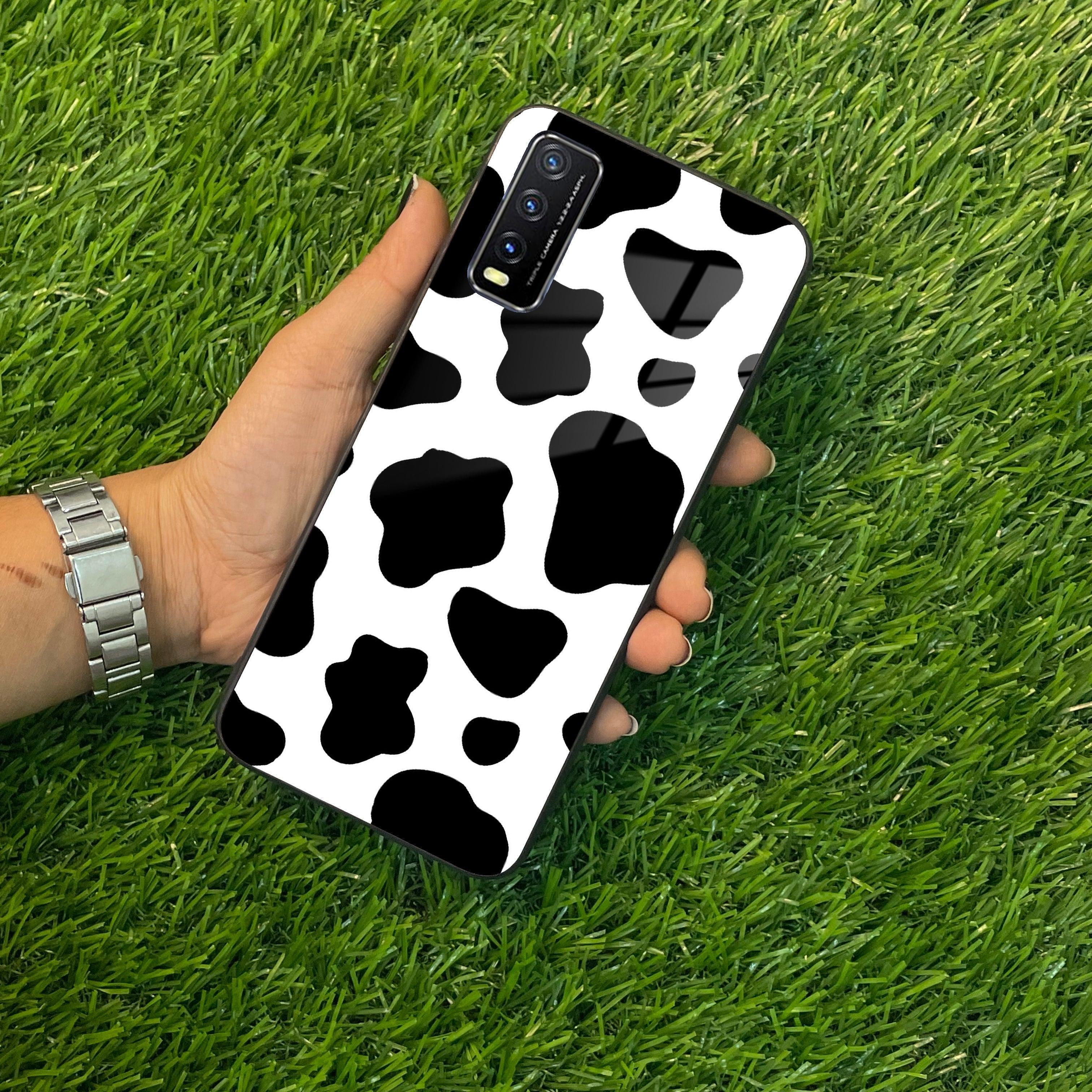 Cow Print Glass Phone Case And Cover For Vivo - ShopOnCliQ