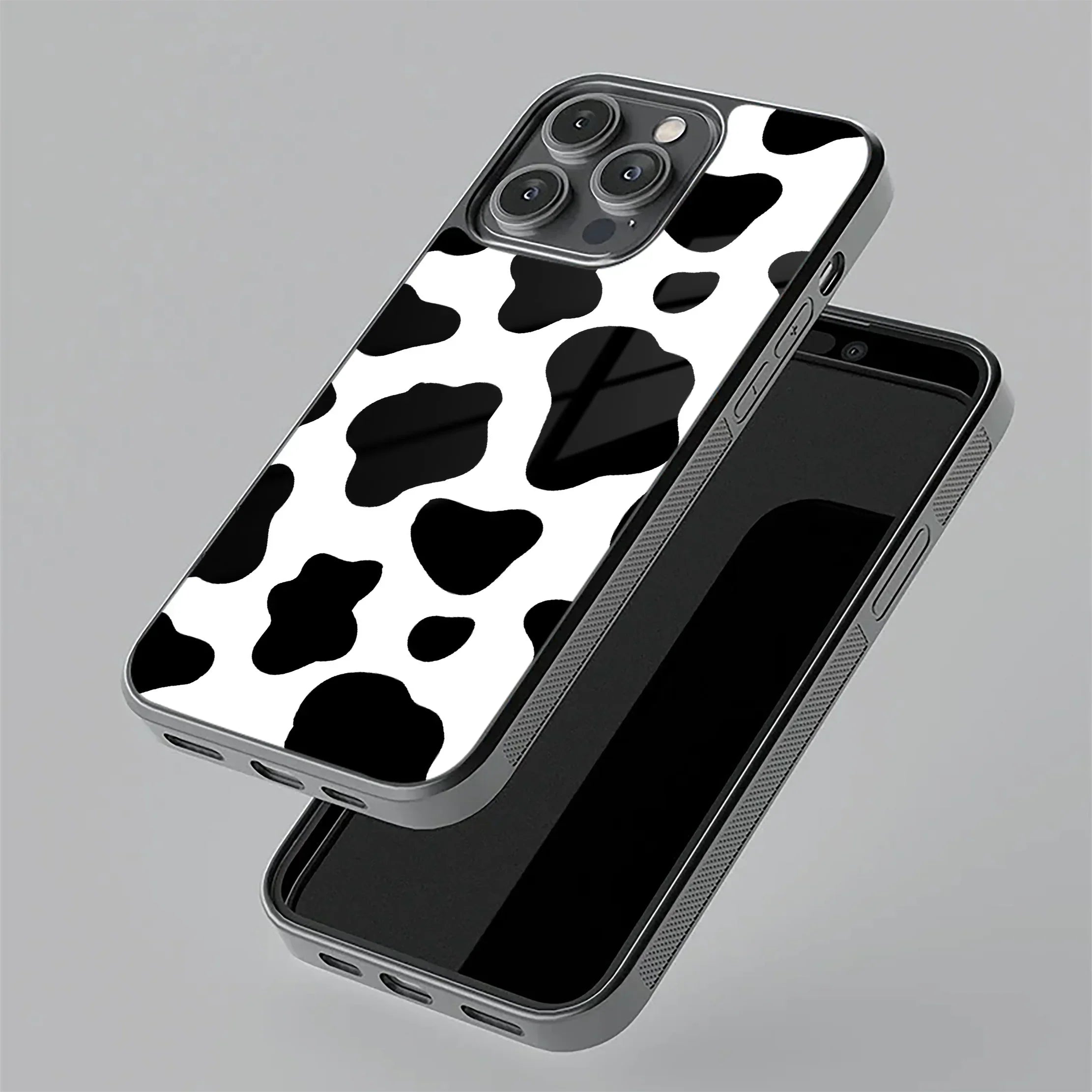 Cow Print Glass Phone Case Cover For iPhone - ShopOnCliQ