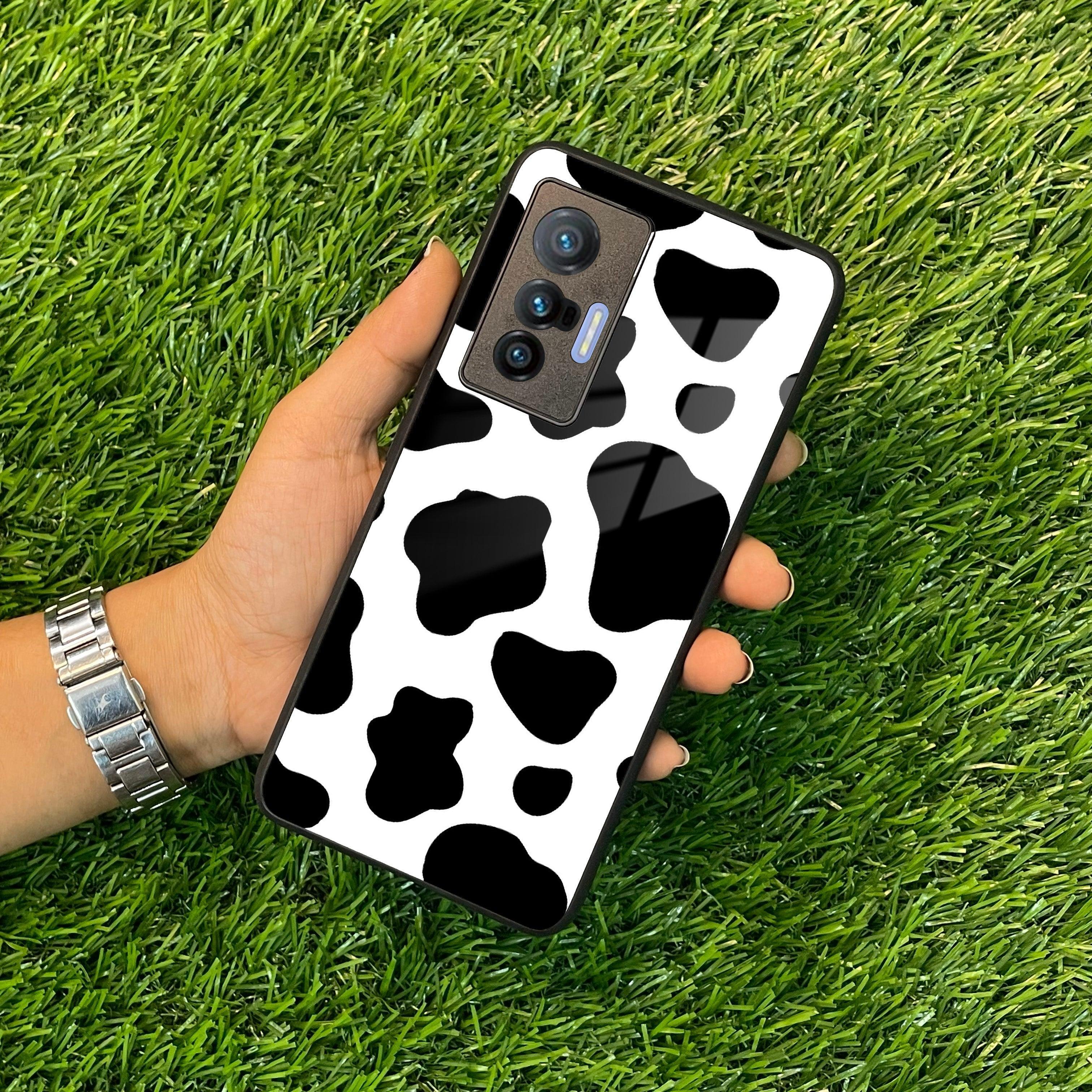 Cow Print Glass Phone Case And Cover For Vivo - ShopOnCliQ