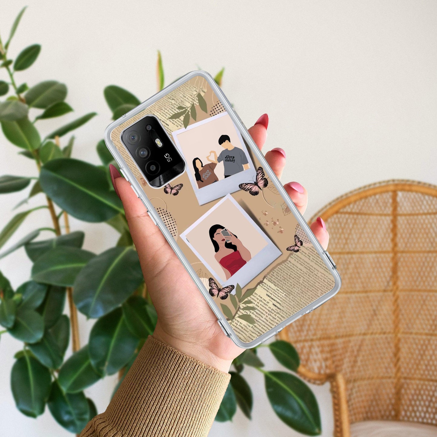 Creatistic Personlised Photo Transparent Silicon Case For Oppo - ShopOnCliQ