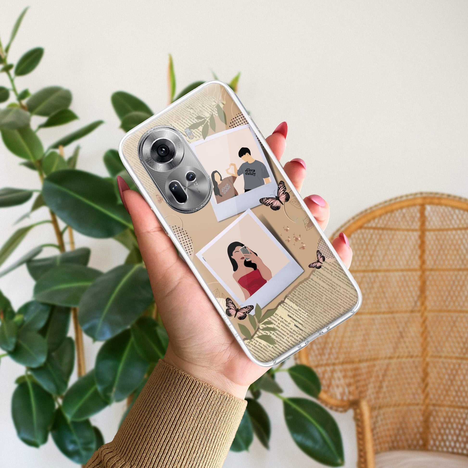 Creatistic Personlised Photo Transparent Silicon Case For Oppo - ShopOnCliQ