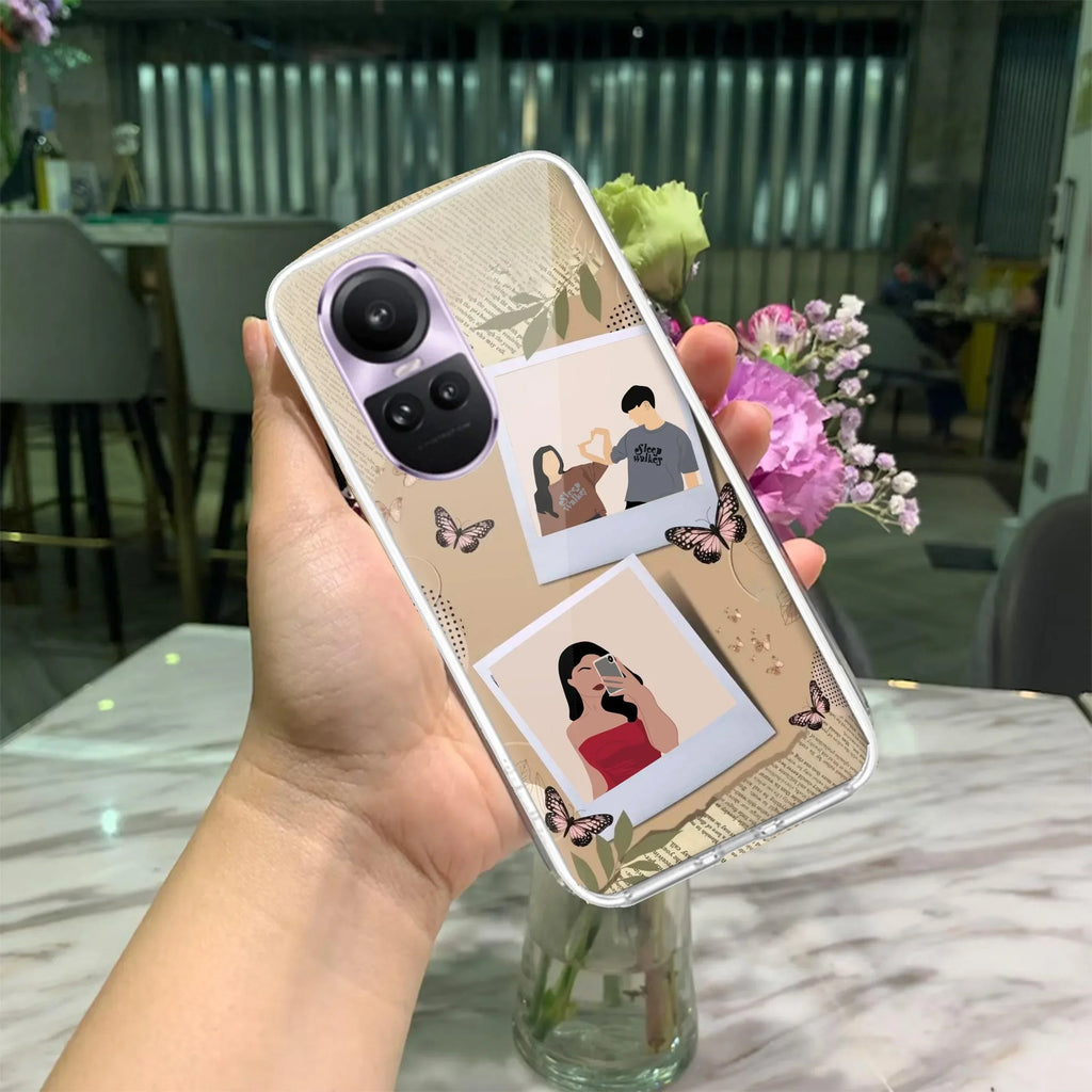Creatistic Personlised  Photo Transparent Silicon Case For Oppo Reno 8T 5G