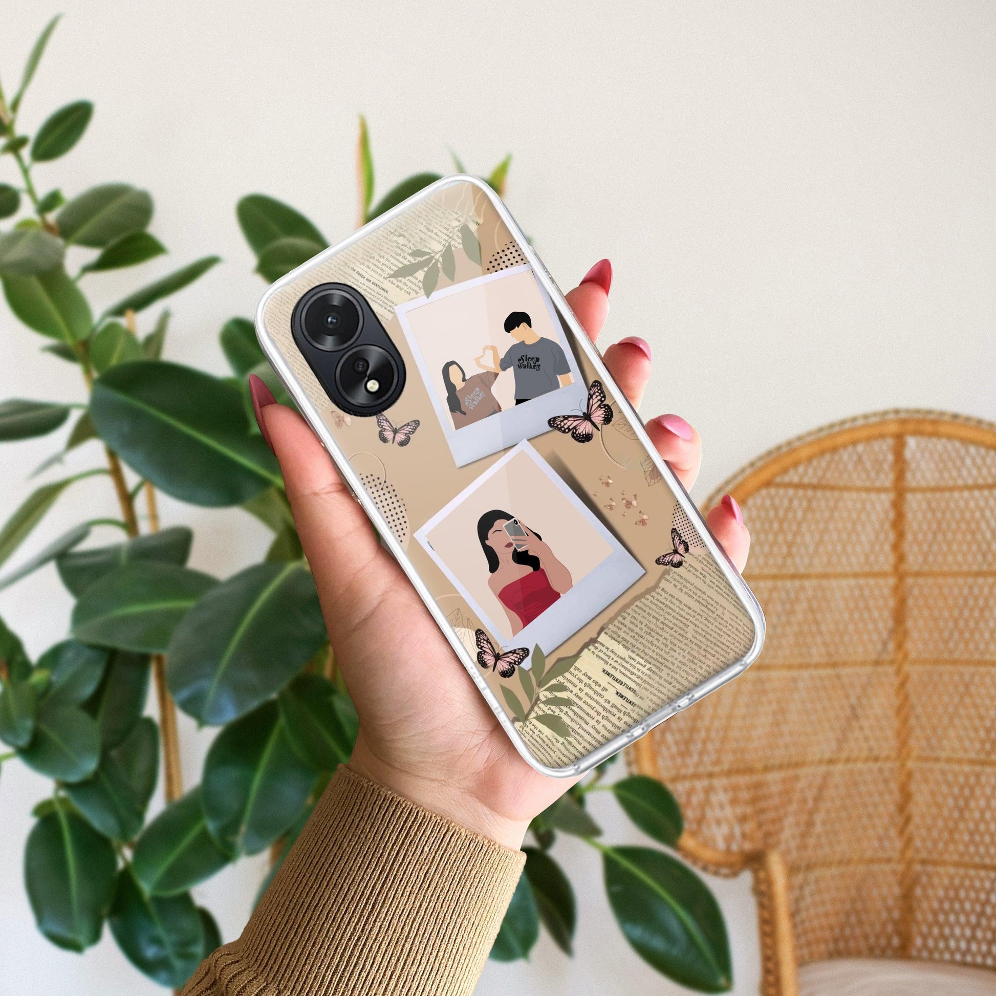 Creatistic Personlised Photo Transparent Silicon Case For Oppo - ShopOnCliQ