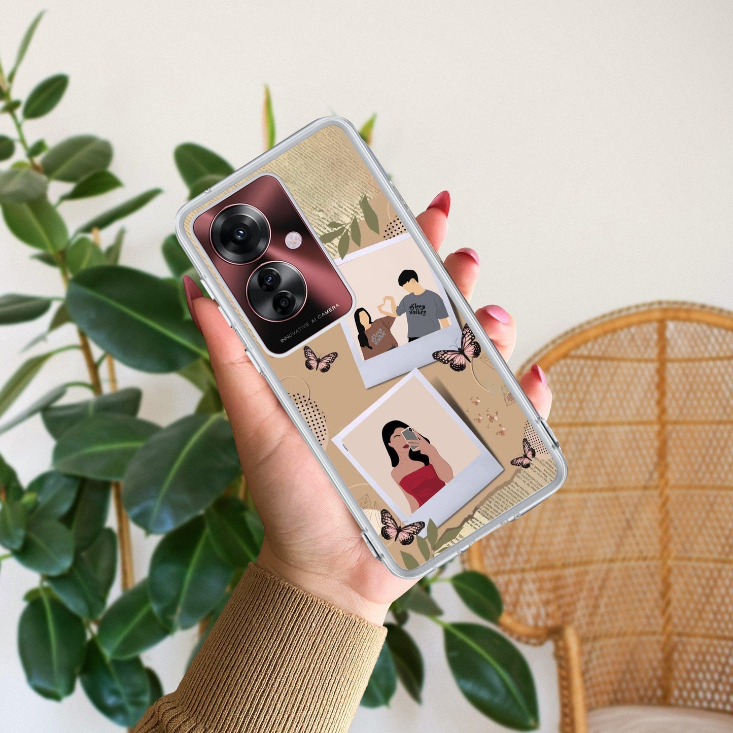 Creatistic Personlised Photo Transparent Silicon Case For Oppo - ShopOnCliQ