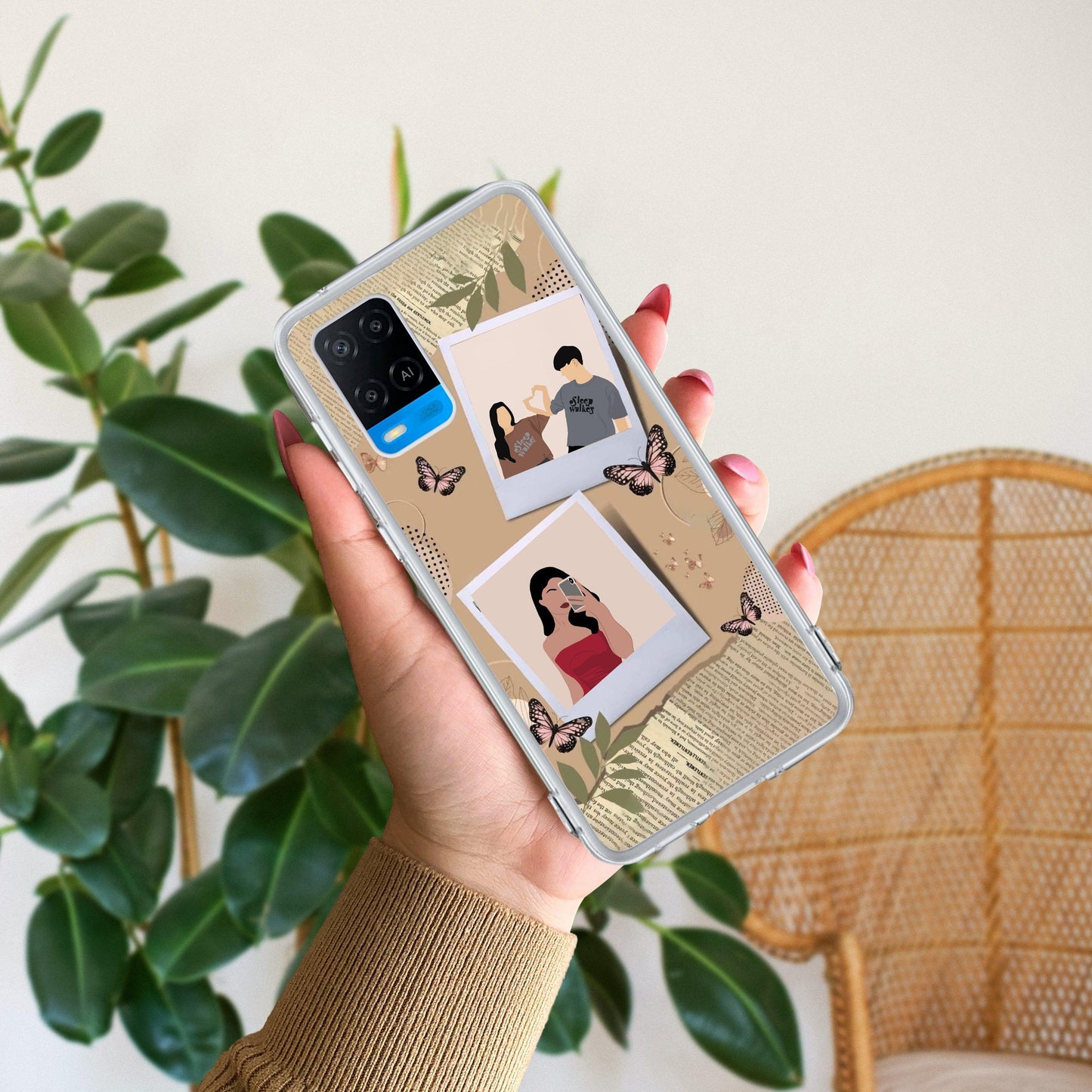 Creatistic Personlised Photo Transparent Silicon Case For Oppo - ShopOnCliQ