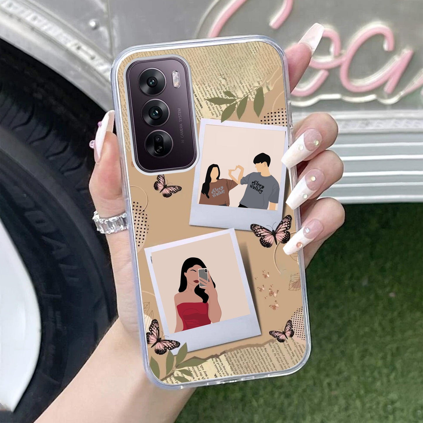 Creatistic Personlised Photo Transparent Silicon Case For Oppo - ShopOnCliQ