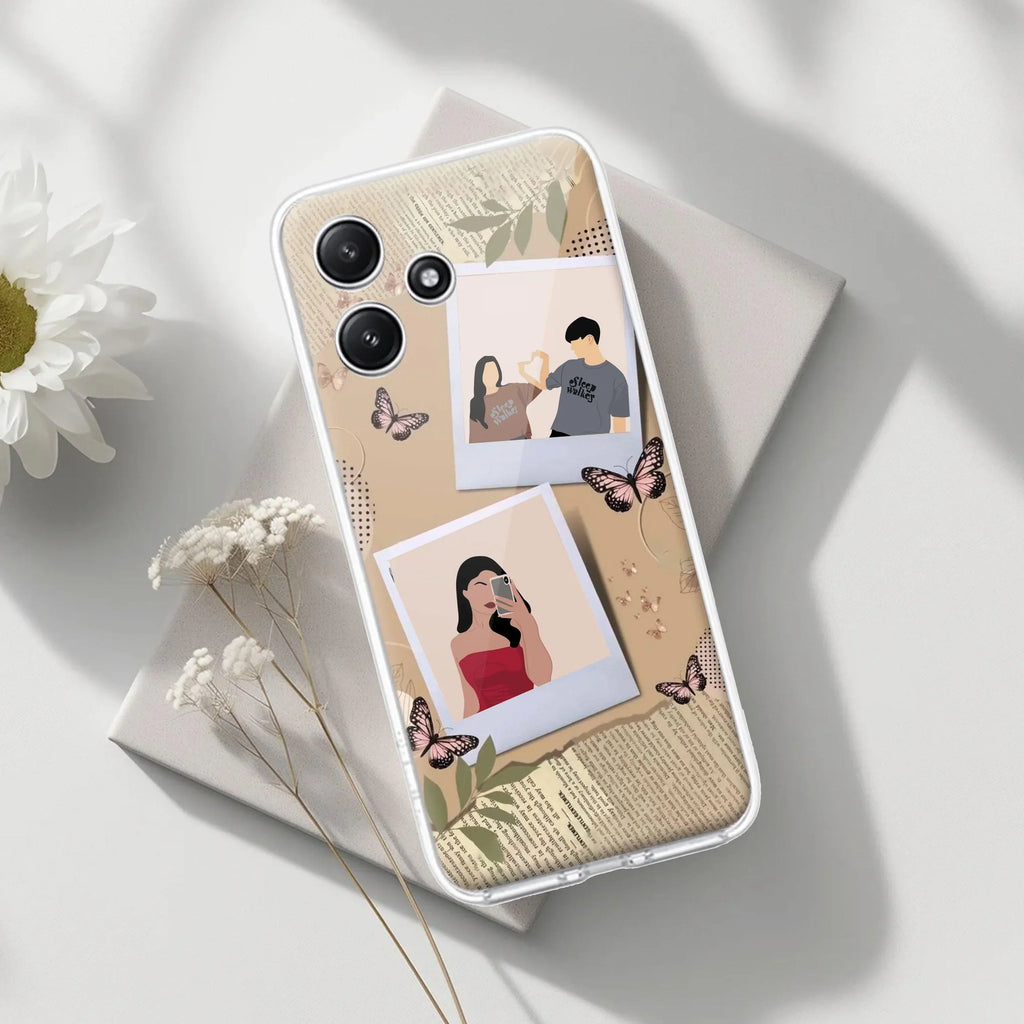 Creatistic Personlised  Photo Transparent Silicon Case For Poco M6 Plus 5G