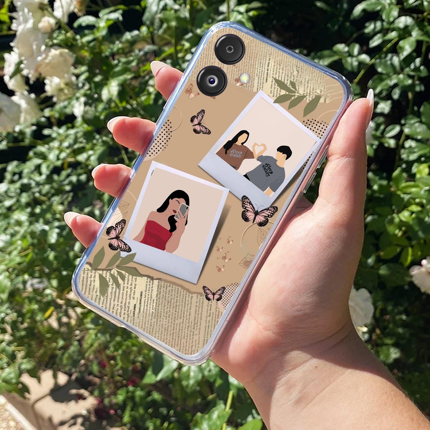 Creatistic Personlised  Photo Transparent Silicon Case For Samsung