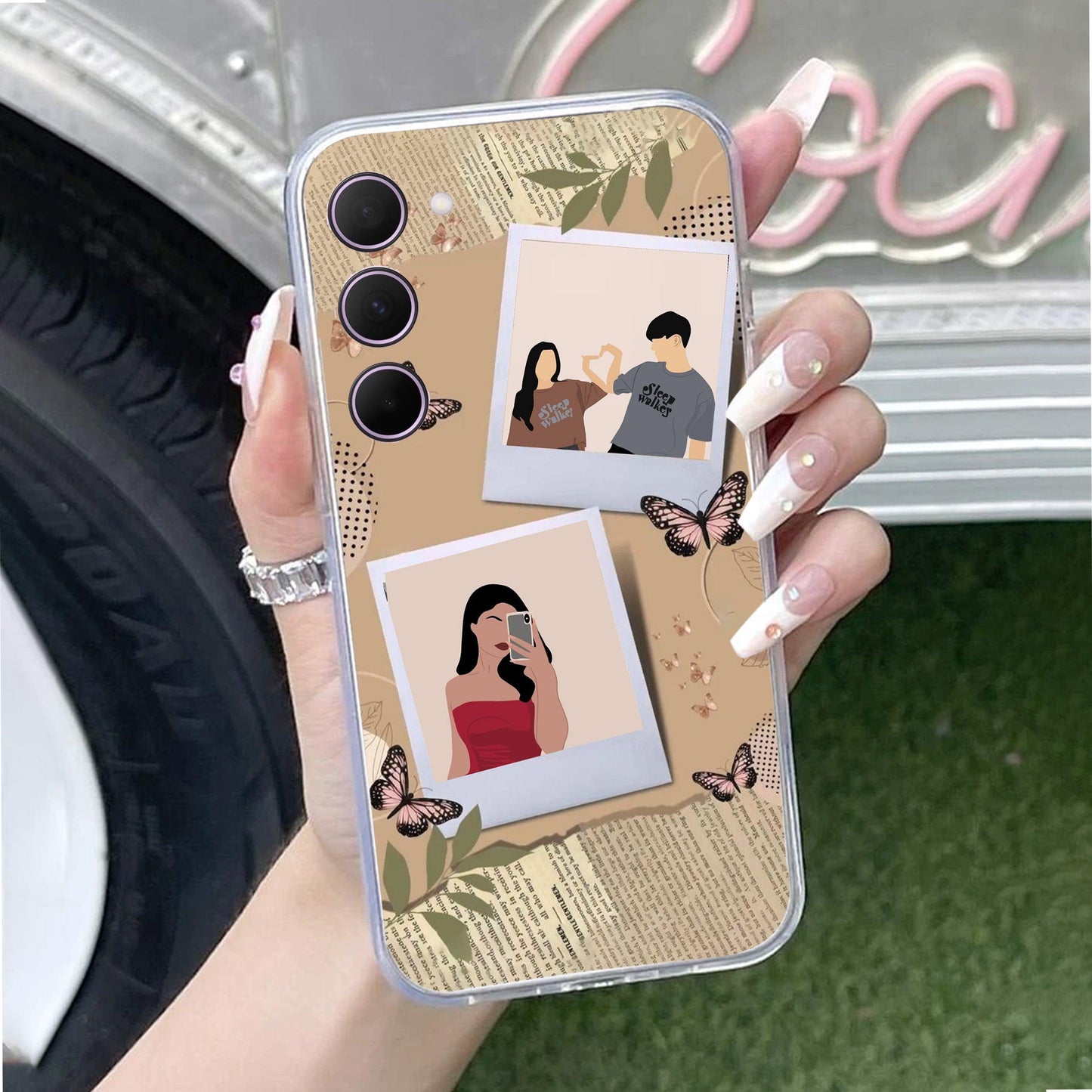 Creatistic Personlised  Photo Transparent Silicon Case For Samsung