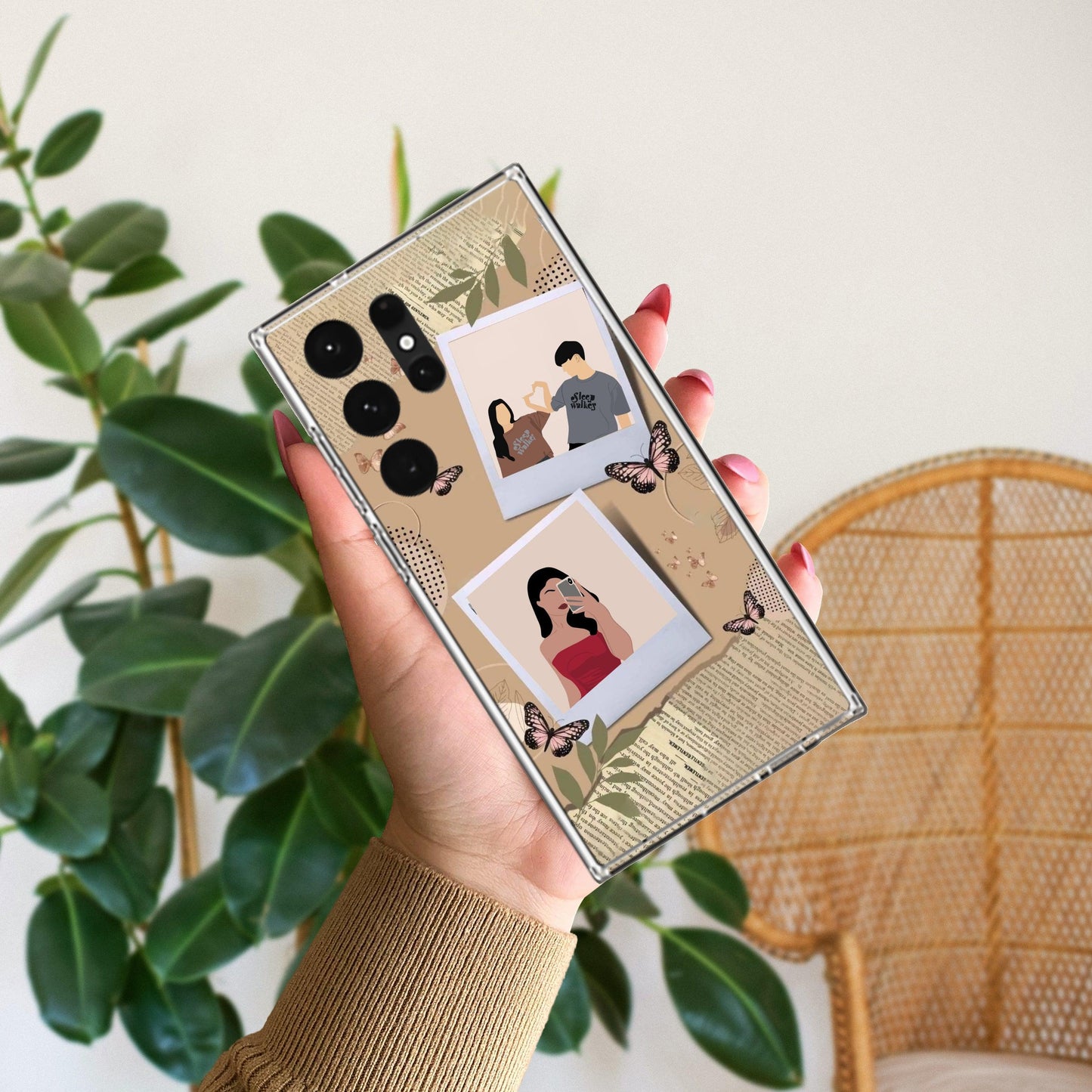 Creatistic Personlised  Photo Transparent Silicon Case For Samsung