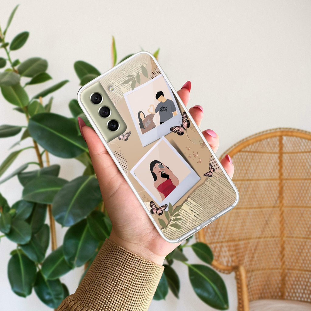 Creatistic Personlised  Photo Transparent Silicon Case For Samsung Galaxy F62