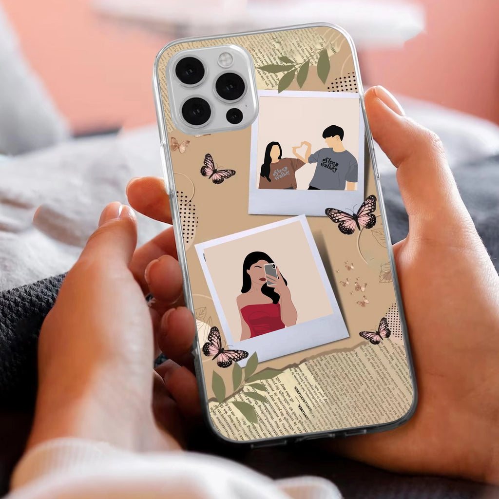 Creatistic Personlised  Photo Transparent Silicon Case For  iPhoneiPhone 14 Pro