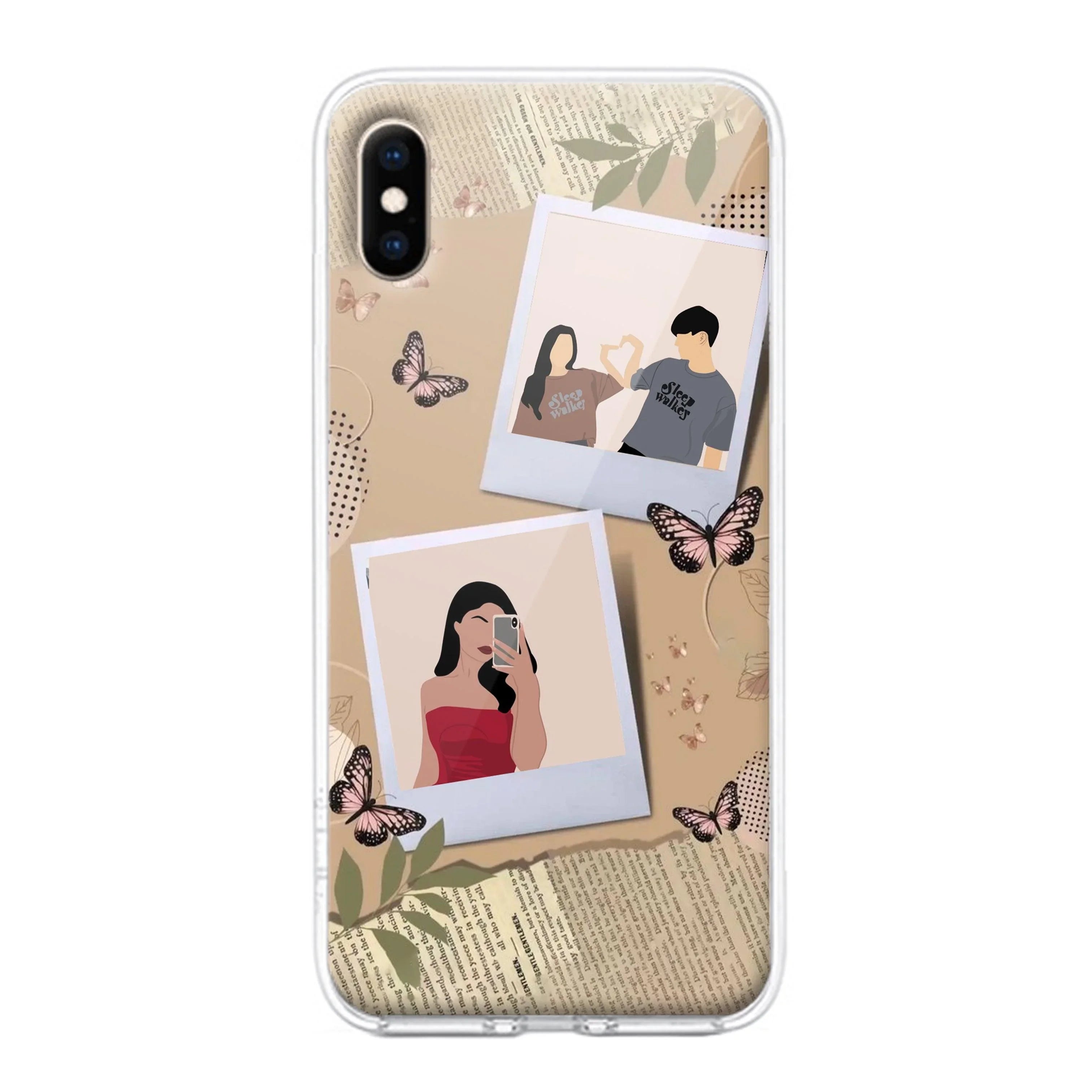 Creatistic Personlised  Photo Transparent Silicon Case For  iPhone
