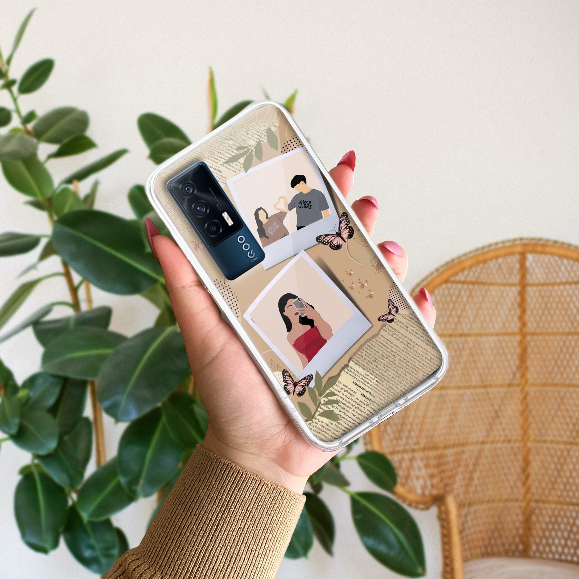 Creatistic Personlised Photo Transparent Silicon Case For iQOO ShopOnCliQ