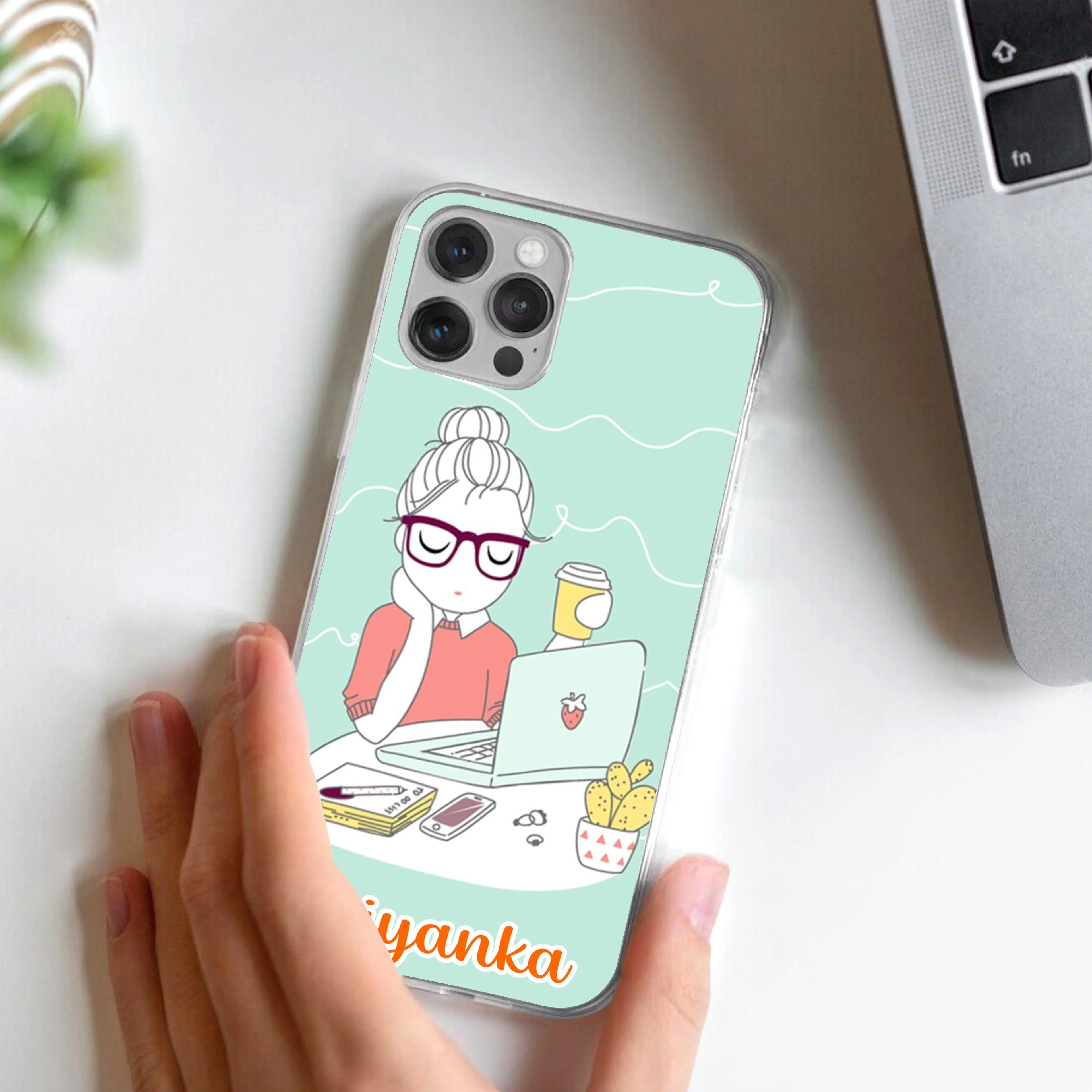 Creator Girl Customize Transparent Silicon Case For Motorola Edge 50 Fusion 5G