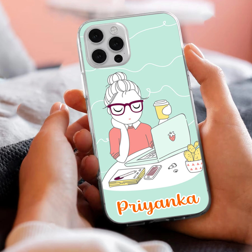 Creator Girl Customize Transparent Silicon Case For Motorola Edge 40 Neo