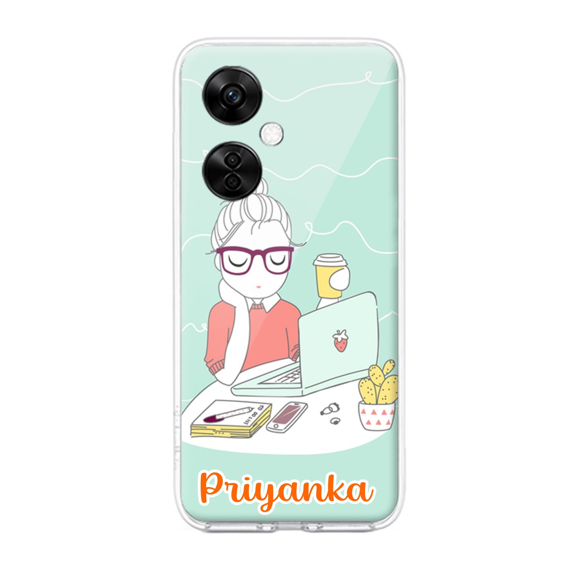 Creator Girl Customize Transparent Silicon Case For OnePlus ShopOnCliQ